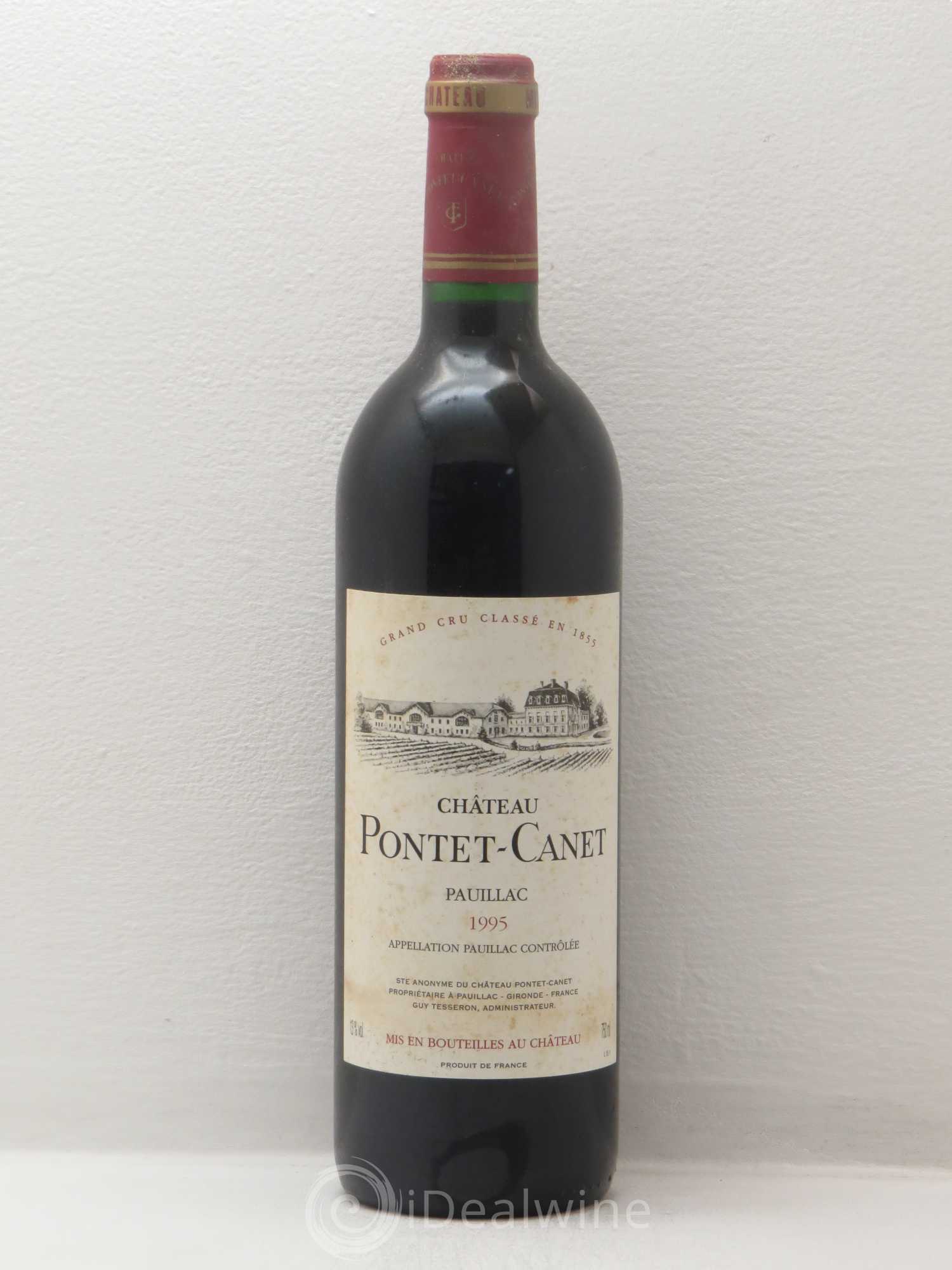 Château Pontet Canet 5ème Grand Cru Classé 1995 - Lot de 1 bouteille - 0