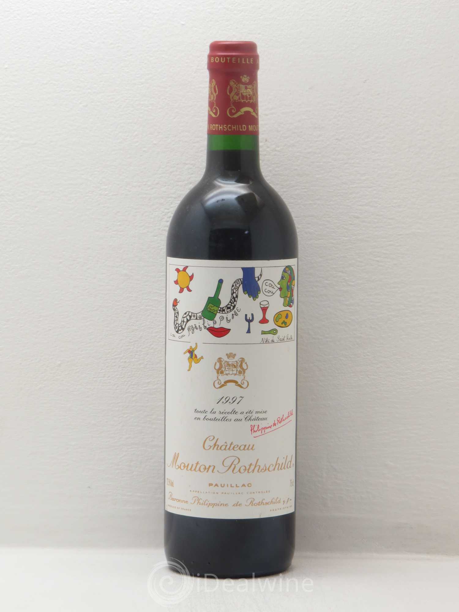 Château Mouton Rothschild 1er Grand Cru Classé 1997 - Lot de 1 bouteille - 0