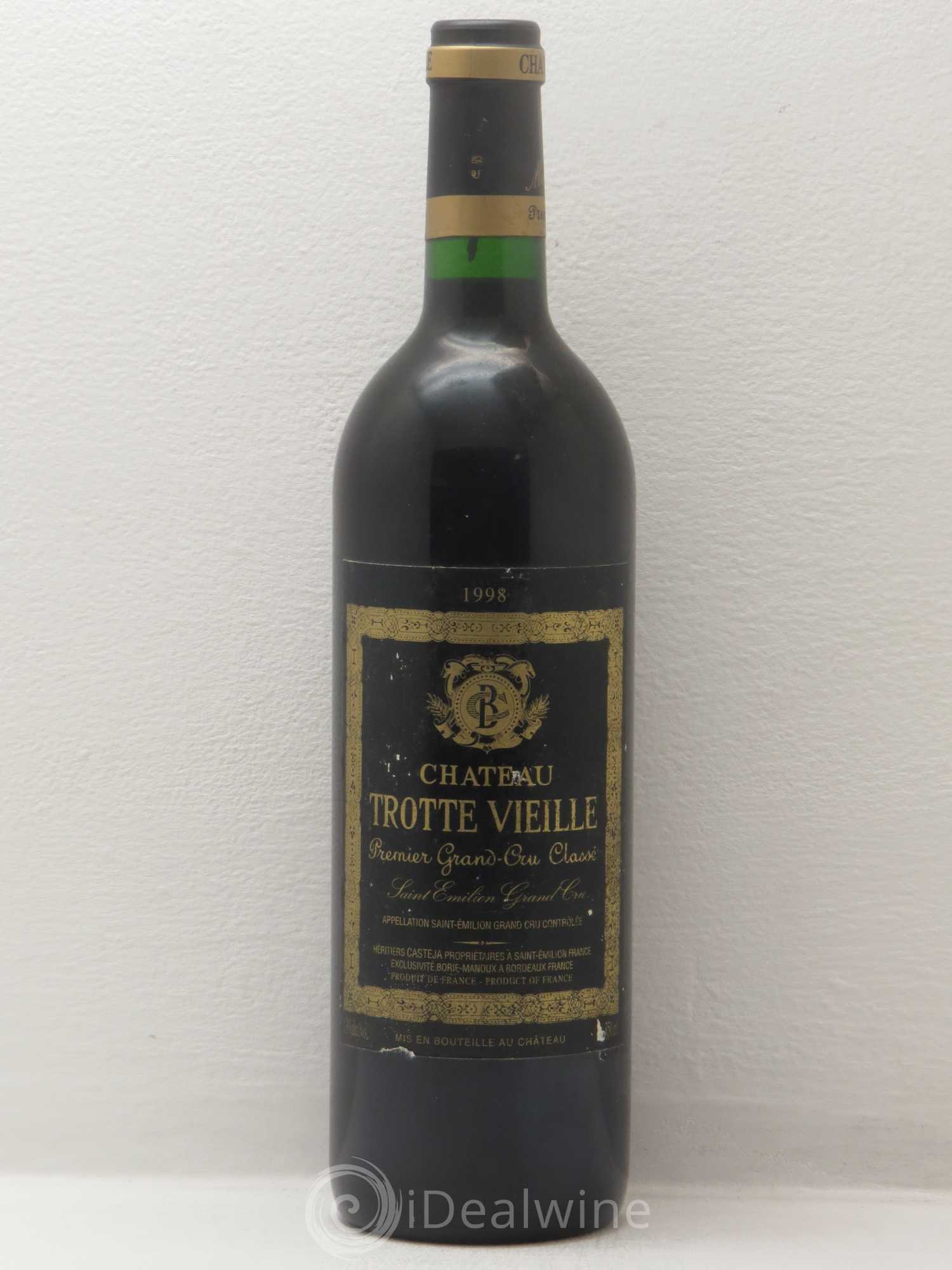 Château Trotte Vieille 1er Grand Cru Classé B 1998 - Lot de 1 bouteille - 0