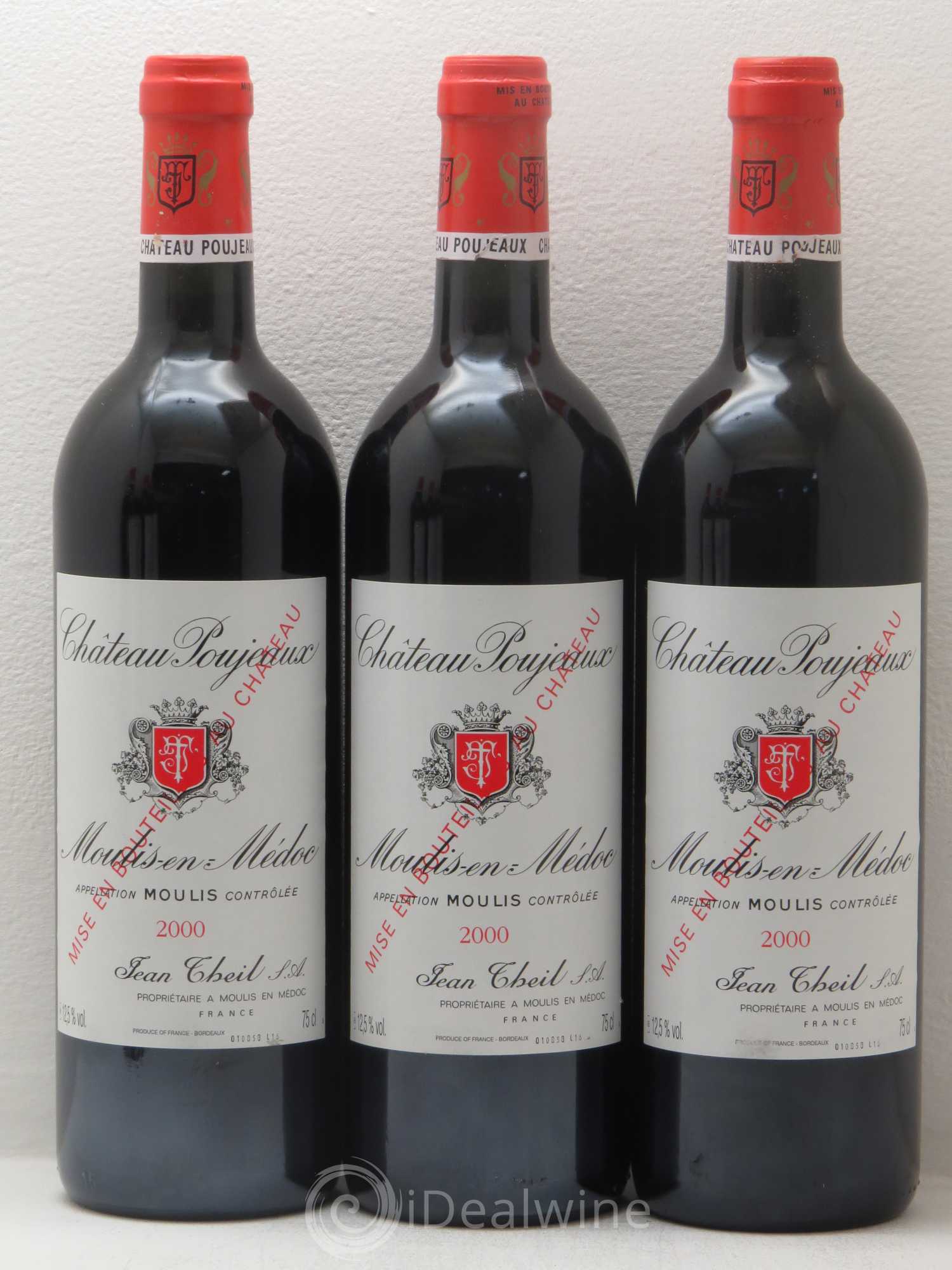 Château Poujeaux 2000 - Lot de 6 bouteilles - 1