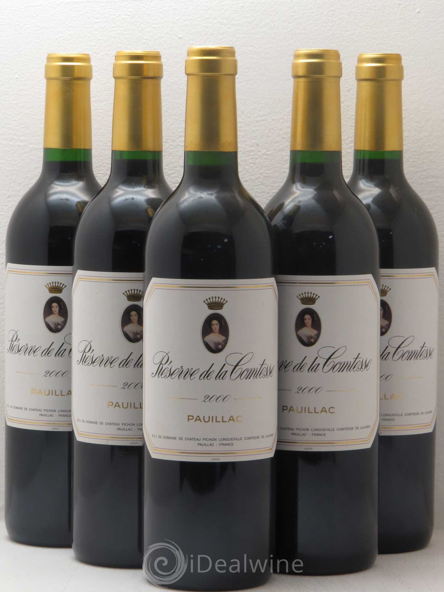 Réserve de la Comtesse Second Vin 2000 - Lot de 5 bouteilles - 0
