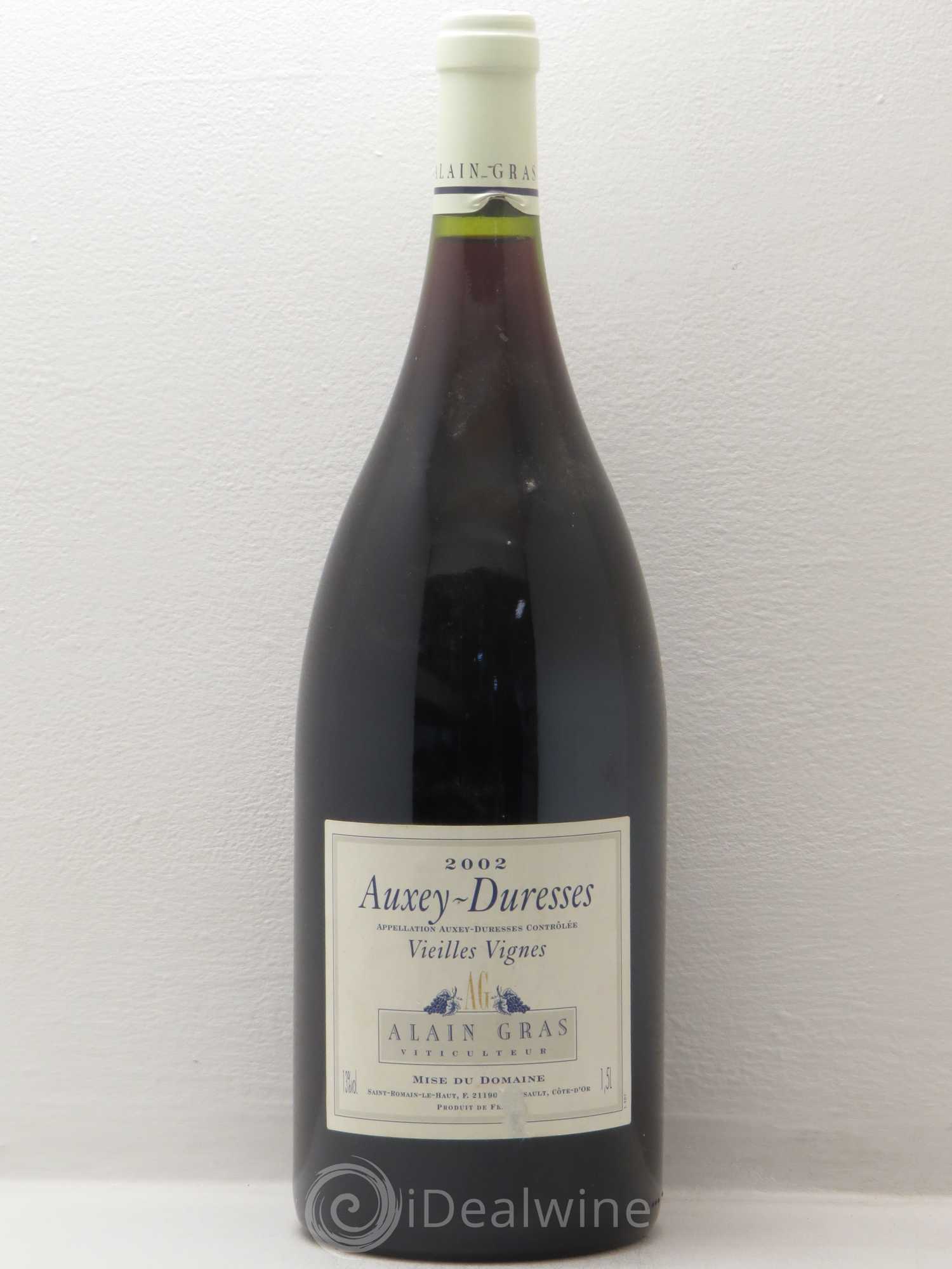 Auxey-Duresses Vieilles Vignes Alain Gras 2002 - Lot de 1 magnum - 0