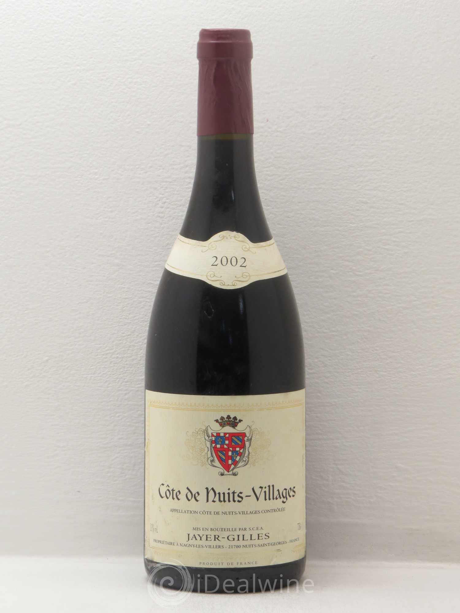 Côte de Nuits-Villages Hoffmann-Jayer (anciennement Jayer-Gilles) 2002 - Lot de 1 bouteille - 0
