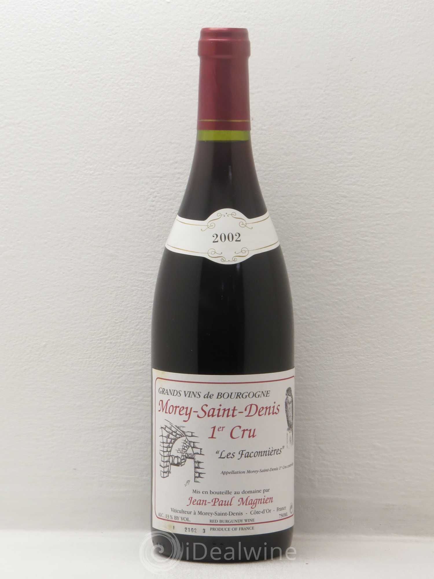 Morey-Saint-Denis 1er Cru Les Faconnieres JP Magnien 2002 - Posten von 1 Flasche - 0