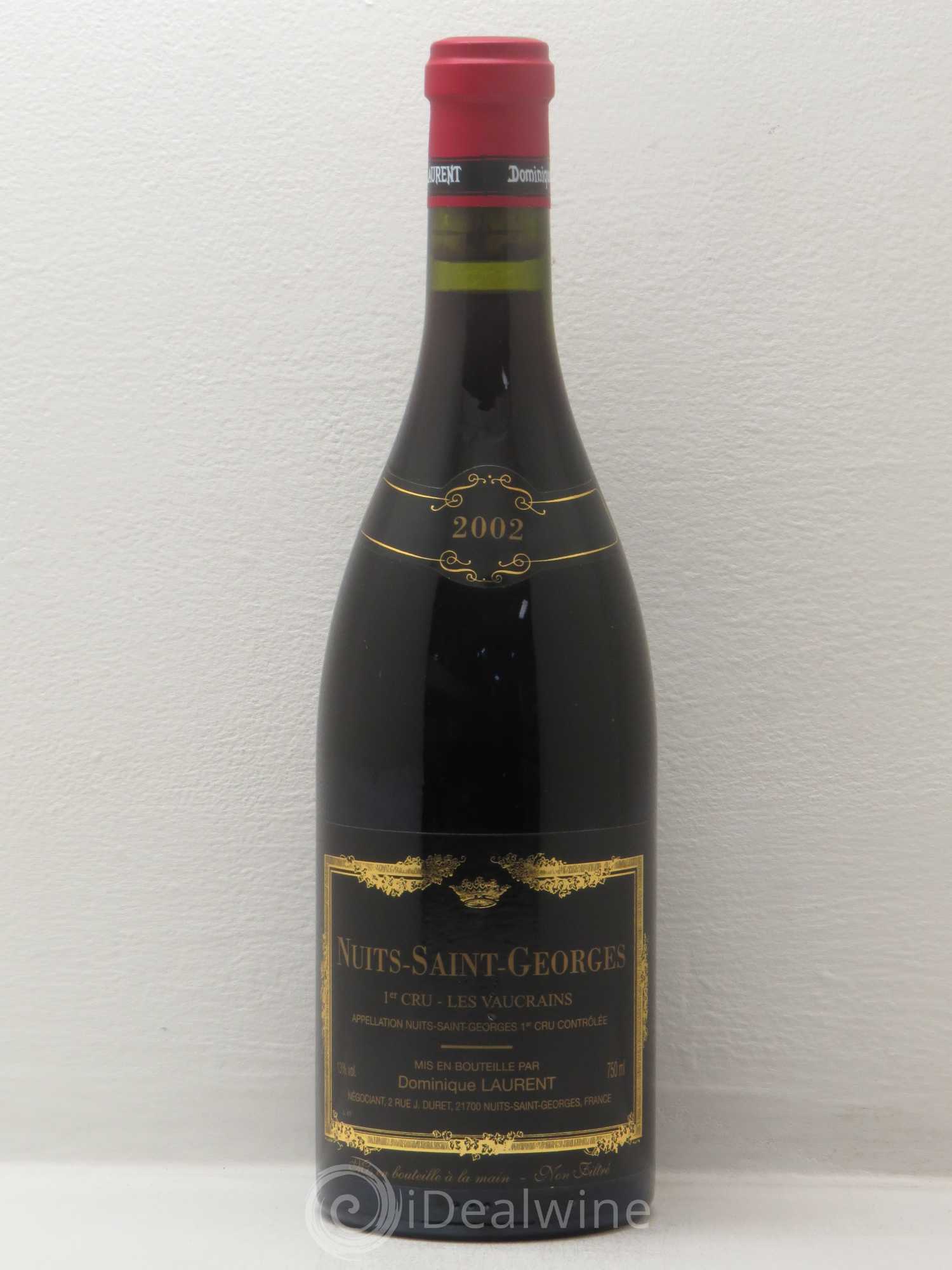 Nuits-Saint-Georges 1er Cru Les Vaucrains-D.Laurent 2002 - Posten von 1 Flasche - 0