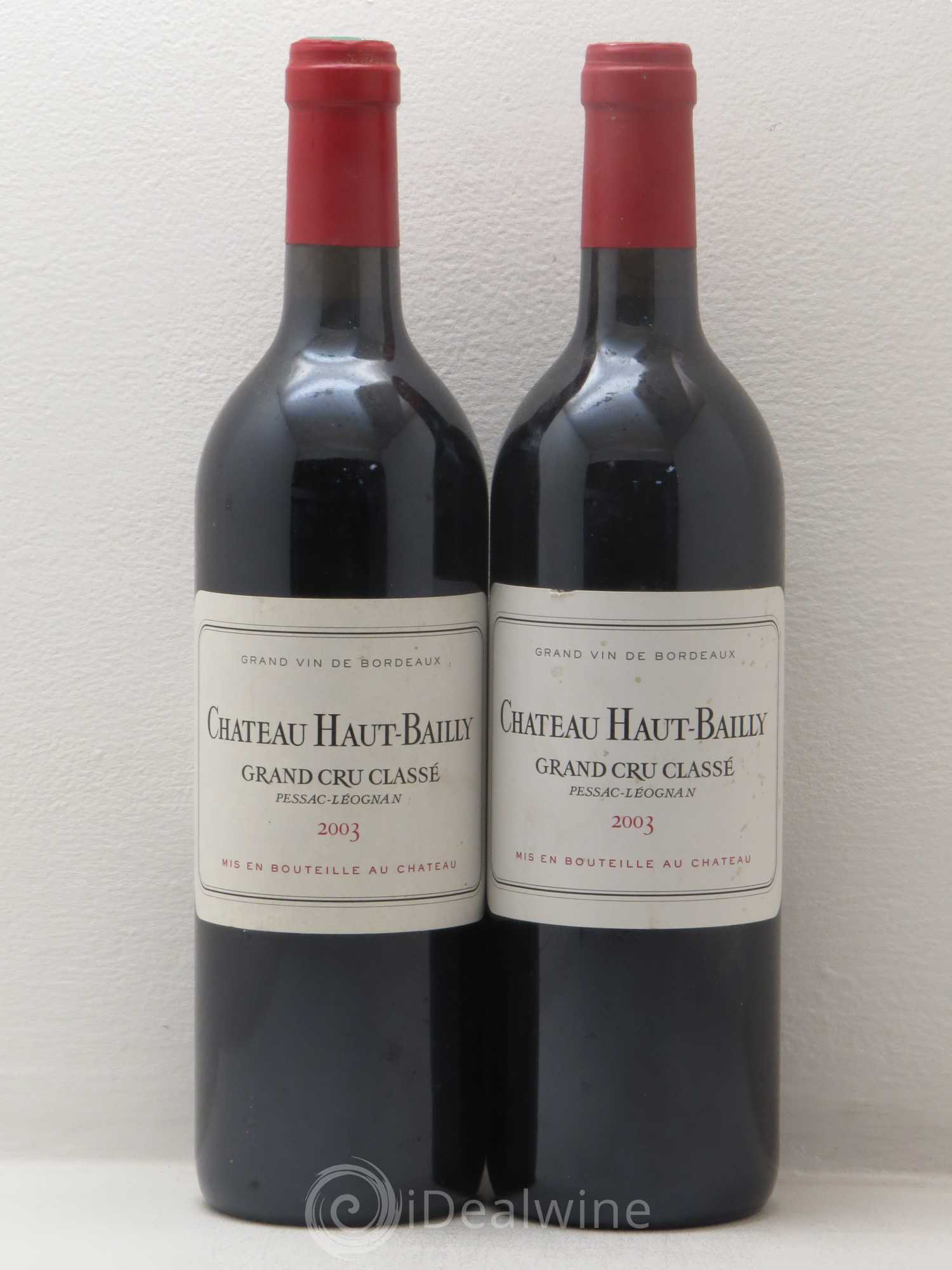 Château Haut-Bailly Cru Classé de Graves 2003 - Lot de 2 bouteilles - 0
