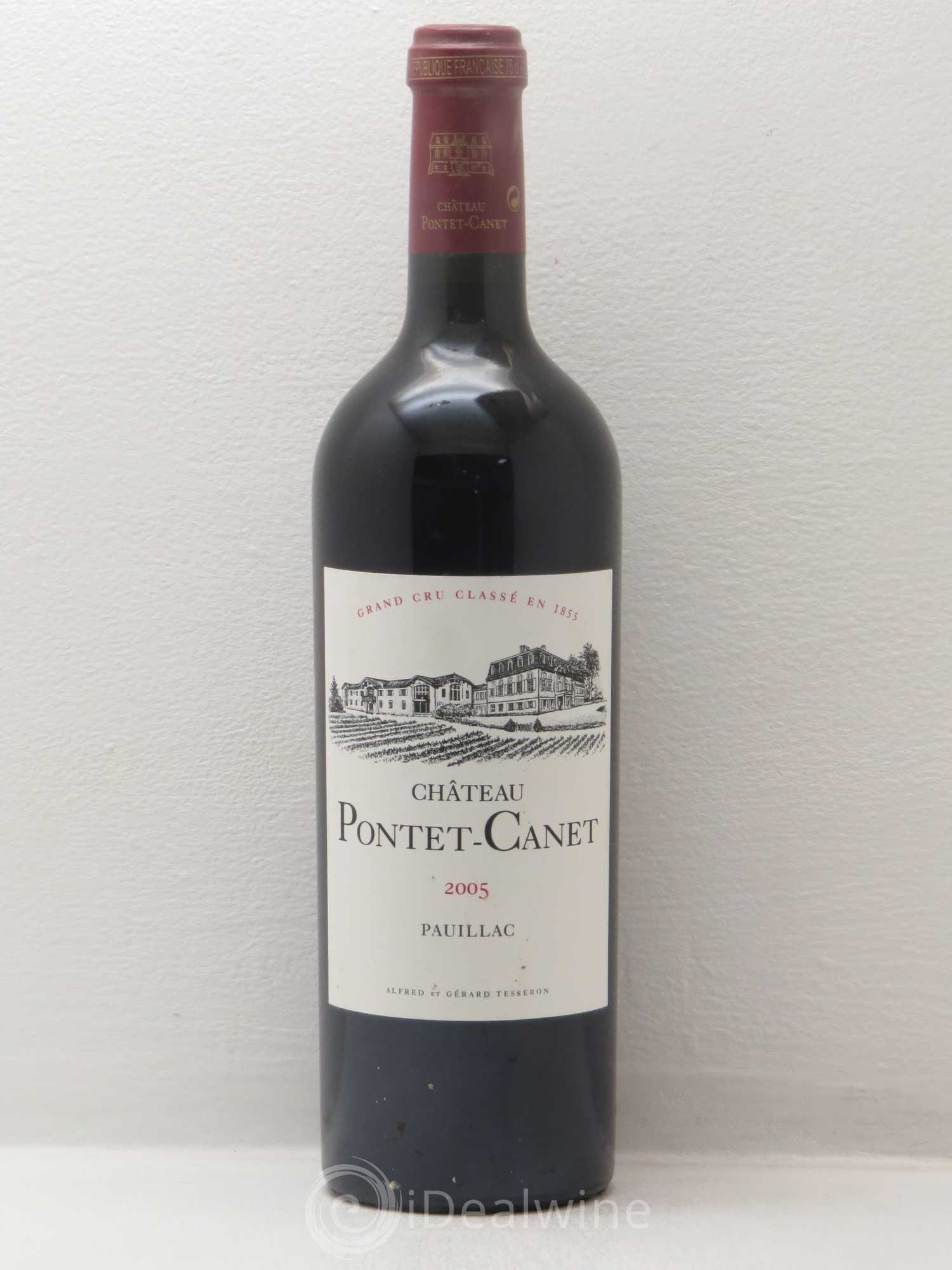 Château Pontet Canet 5ème Grand Cru Classé 2005 - Lot de 1 bouteille - 0