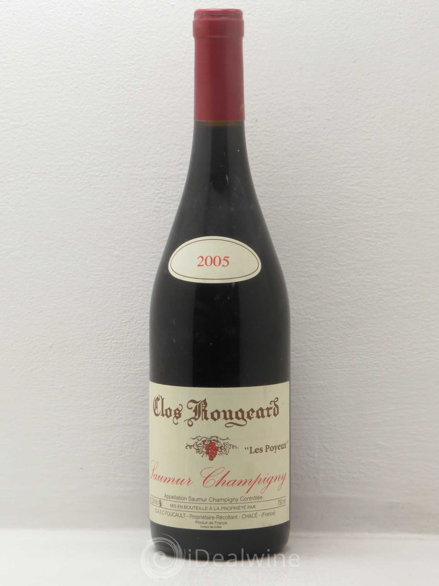 Saumur-Champigny Les Poyeux Clos Rougeard 2005 - Lot de 1 bouteille - 0