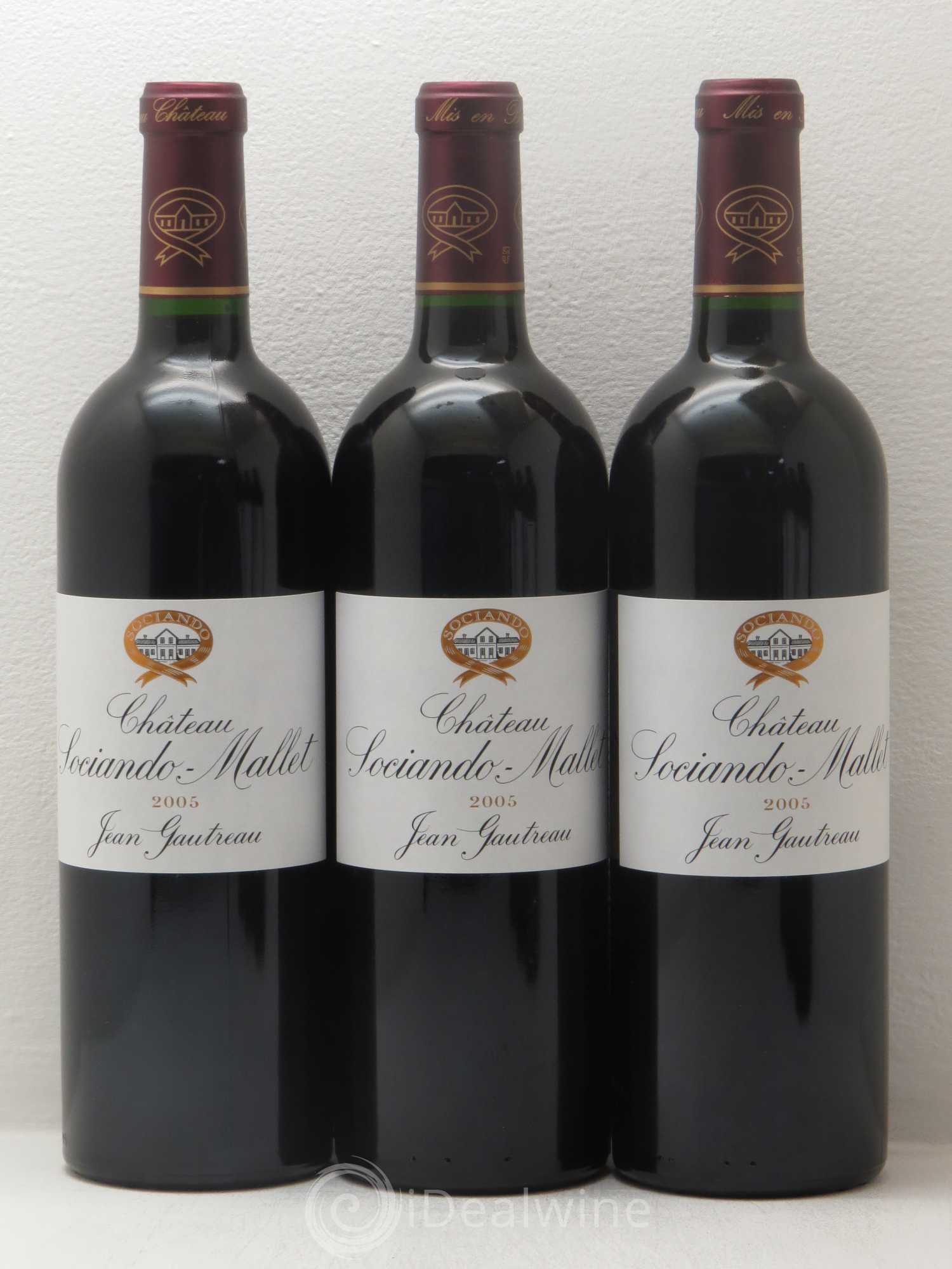 Château Sociando Mallet 2005 - Lot de 6 bouteilles - 2