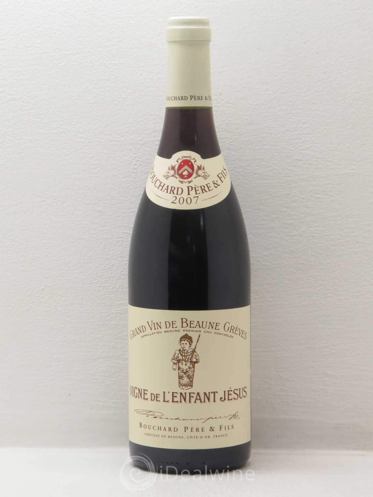 Beaune 1er Cru Grèves - Vigne de l'Enfant Jésus Bouchard Père & Fils 2007 - Lot de 1 bouteille - 0