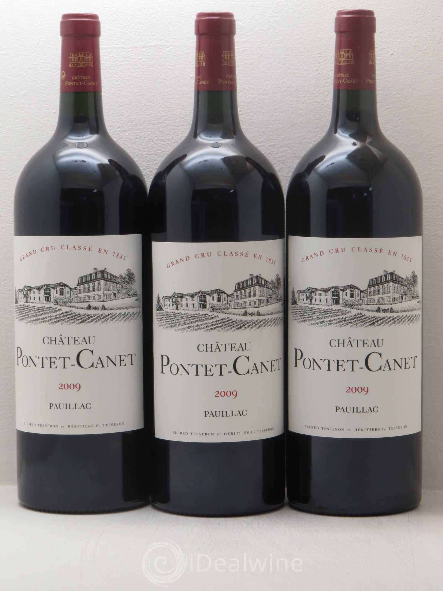 Château Pontet Canet 5ème Grand Cru Classé 2009 - Lot de 3 magnums - 0