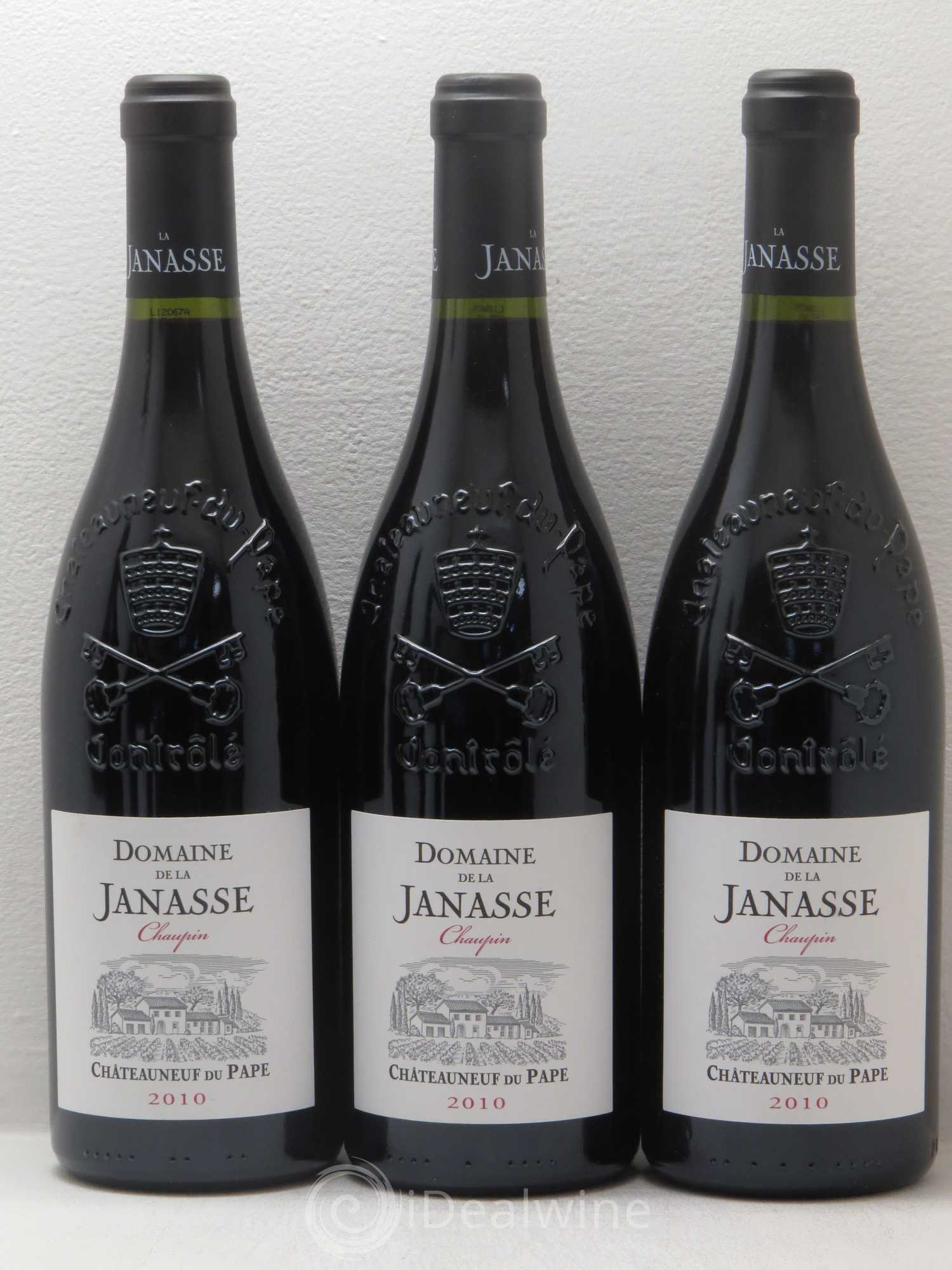 Châteauneuf-du-Pape Cuvée Chaupin La Janasse (Domaine de) 2010 - Lot de 6 bouteilles - 1