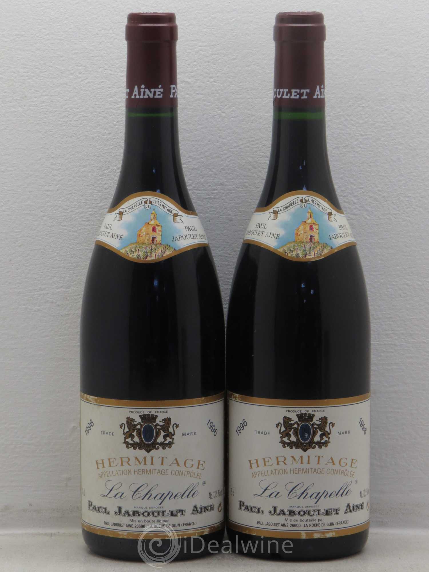 Hermitage La Chapelle Paul Jaboulet Ainé 1996 - Lot de 2 bouteilles - 0