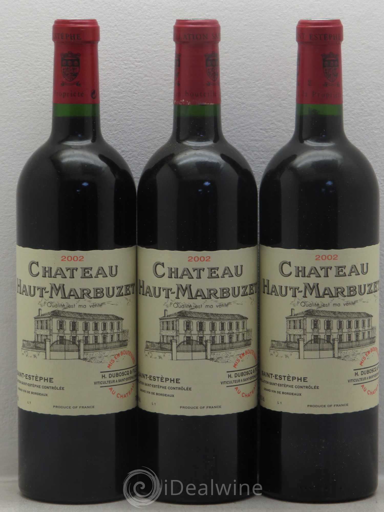 Château Haut Marbuzet 2002 - Lot de 12 bouteilles - 2