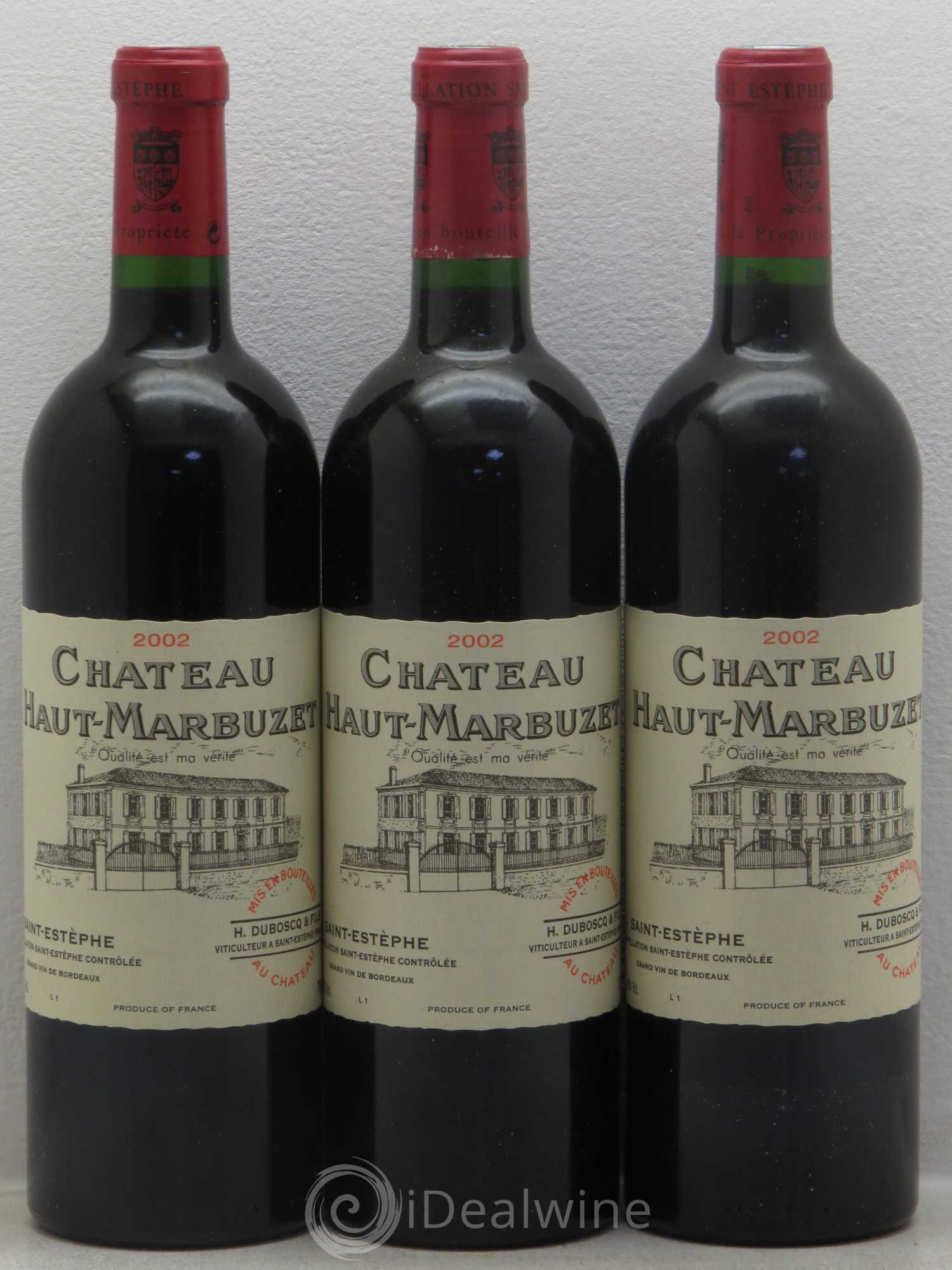 Château Haut Marbuzet 2002 - Lot de 12 bouteilles - 3