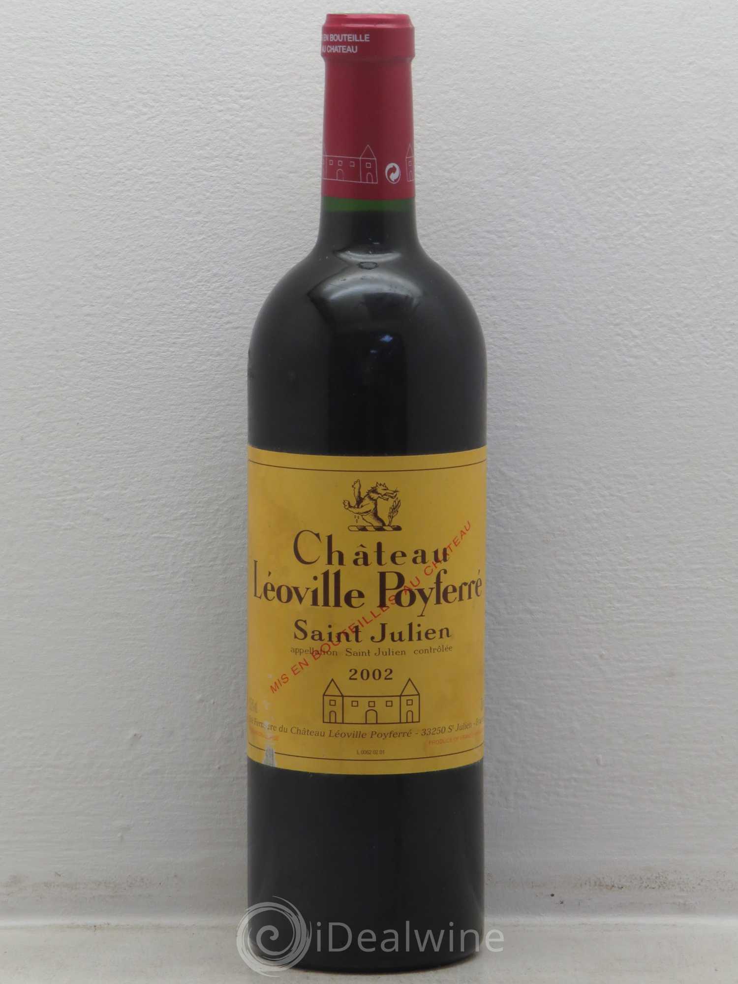 Château Léoville Poyferré 2ème Grand Cru Classé 2002 - Lot de 1 bouteille - 0
