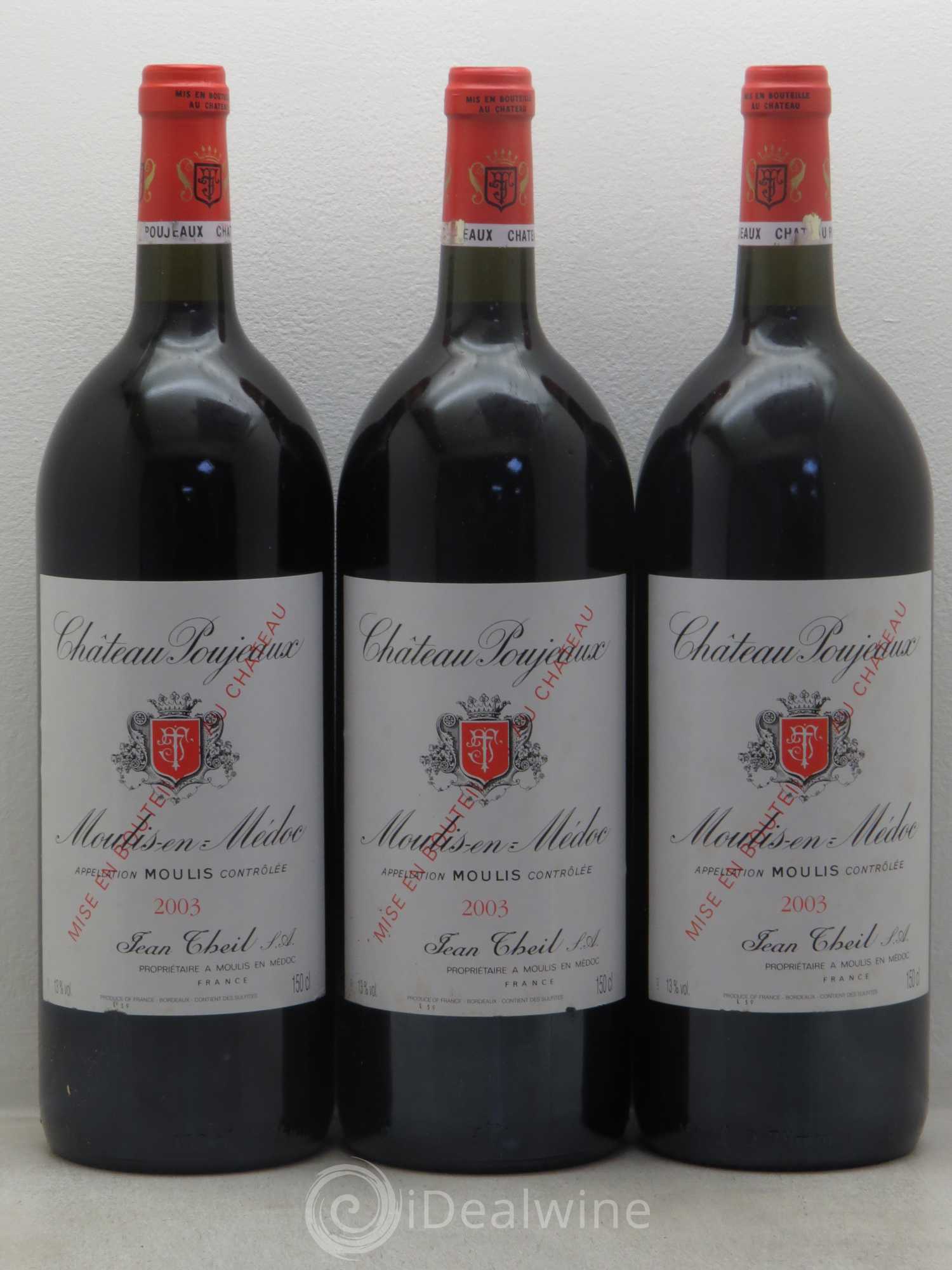 Château Poujeaux 2003 - Lot de 6 magnums - 1