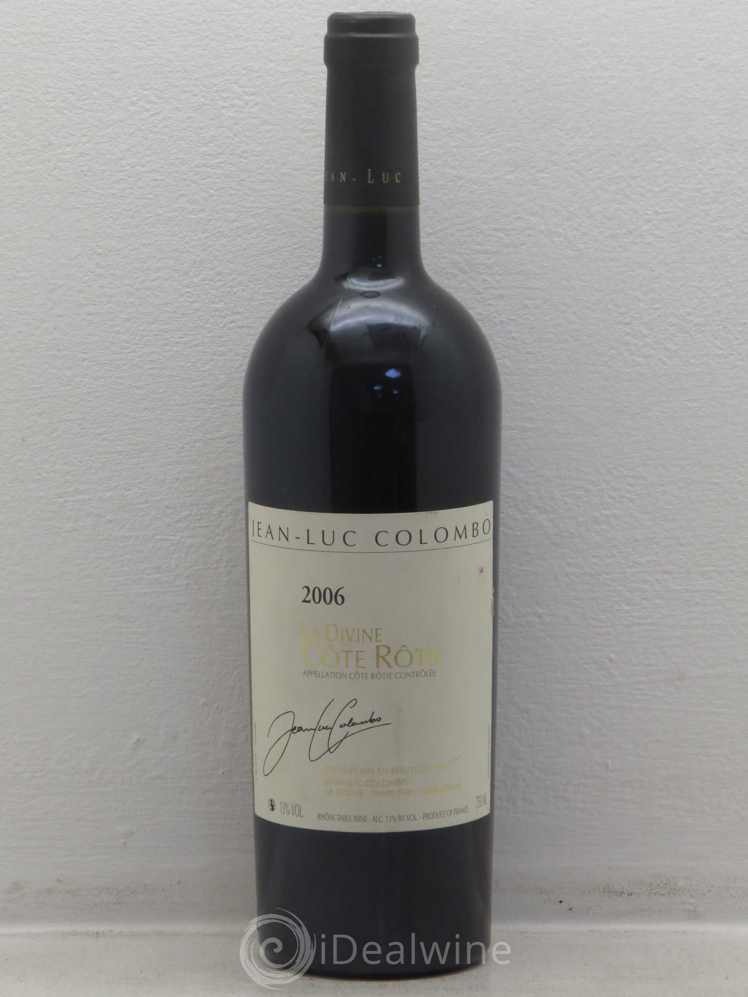 Côte-Rôtie La Divine Jean-Luc Colombo 2006 - Lot de 1 bouteille - 0