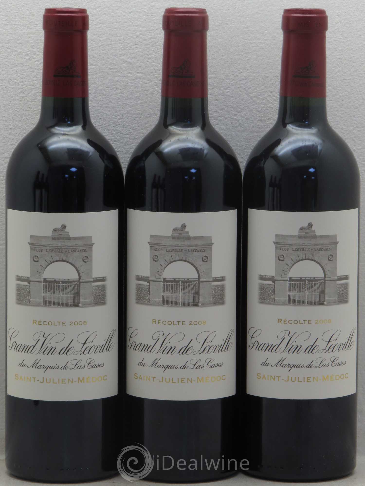 Château Léoville Las Cases 2ème Grand Cru Classé 2008 - Lot de 6 bouteilles - 1