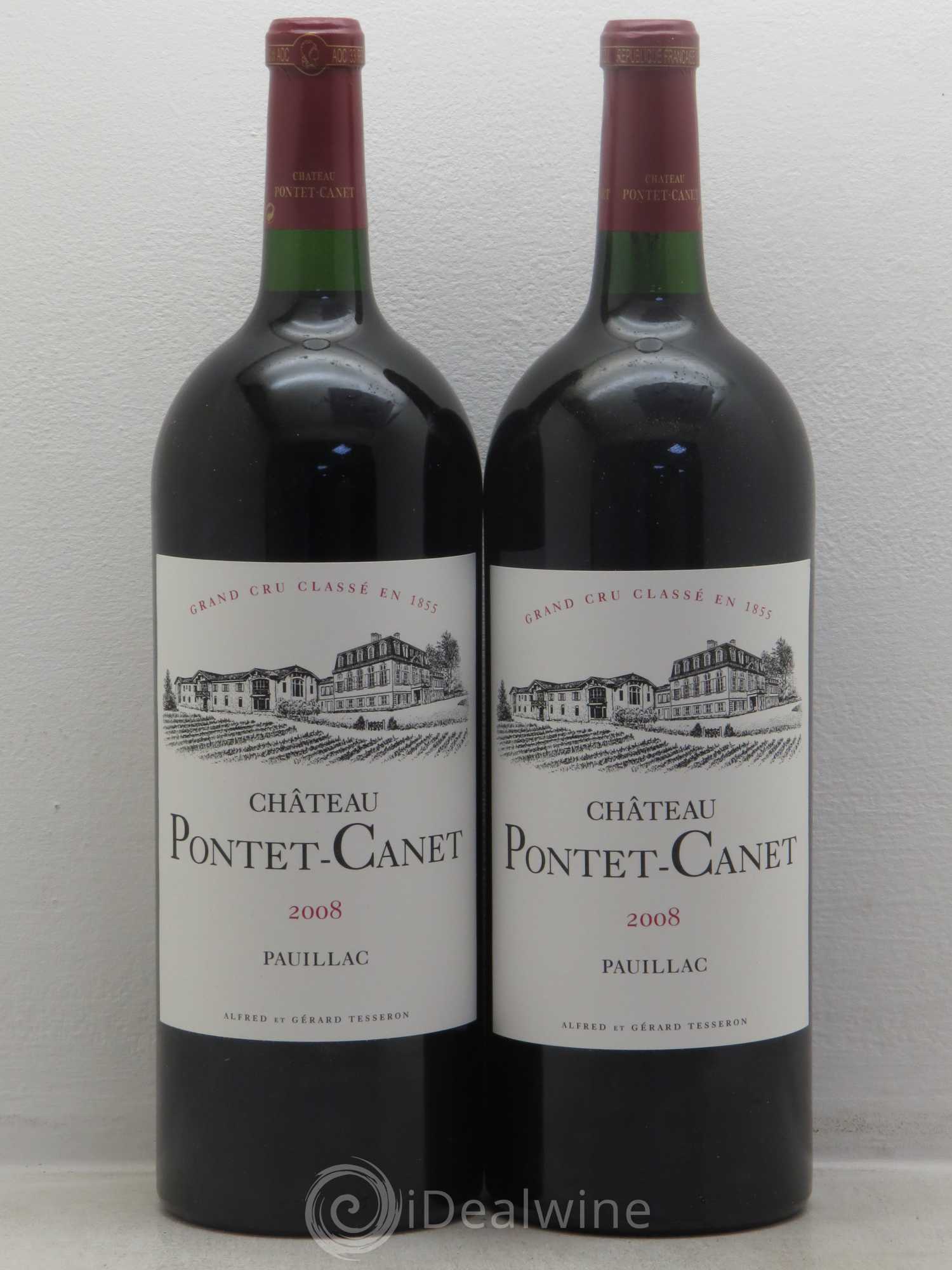 Château Pontet Canet 5ème Grand Cru Classé 2008 - Lot de 2 magnums - 0