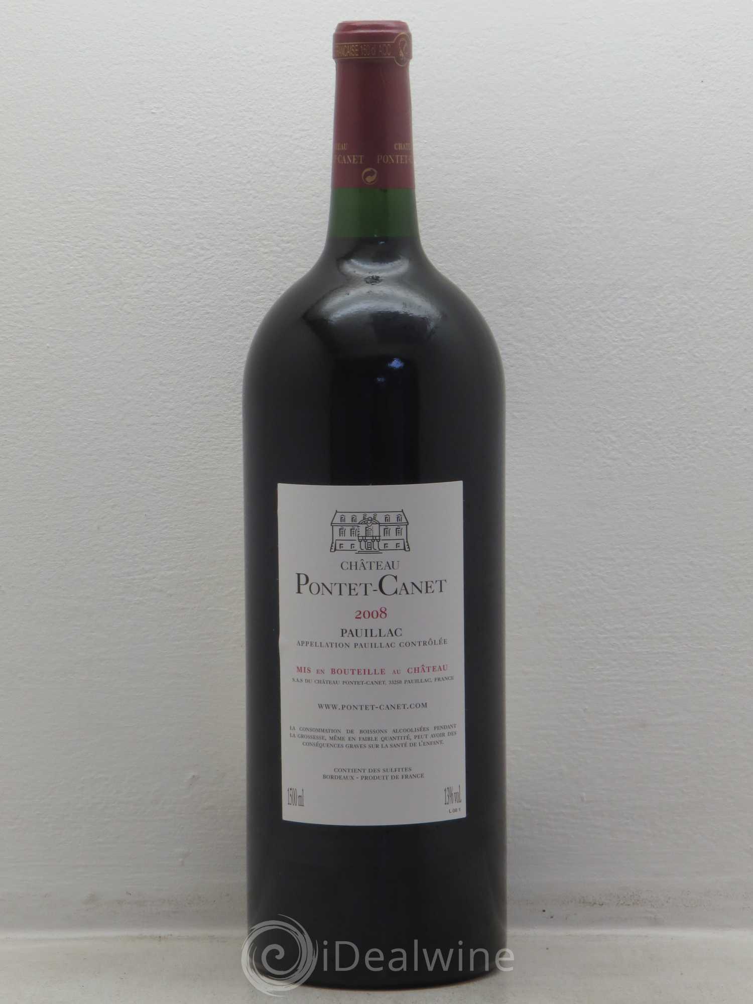 Château Pontet Canet 5ème Grand Cru Classé 2008 - Lot de 1 magnum - 1