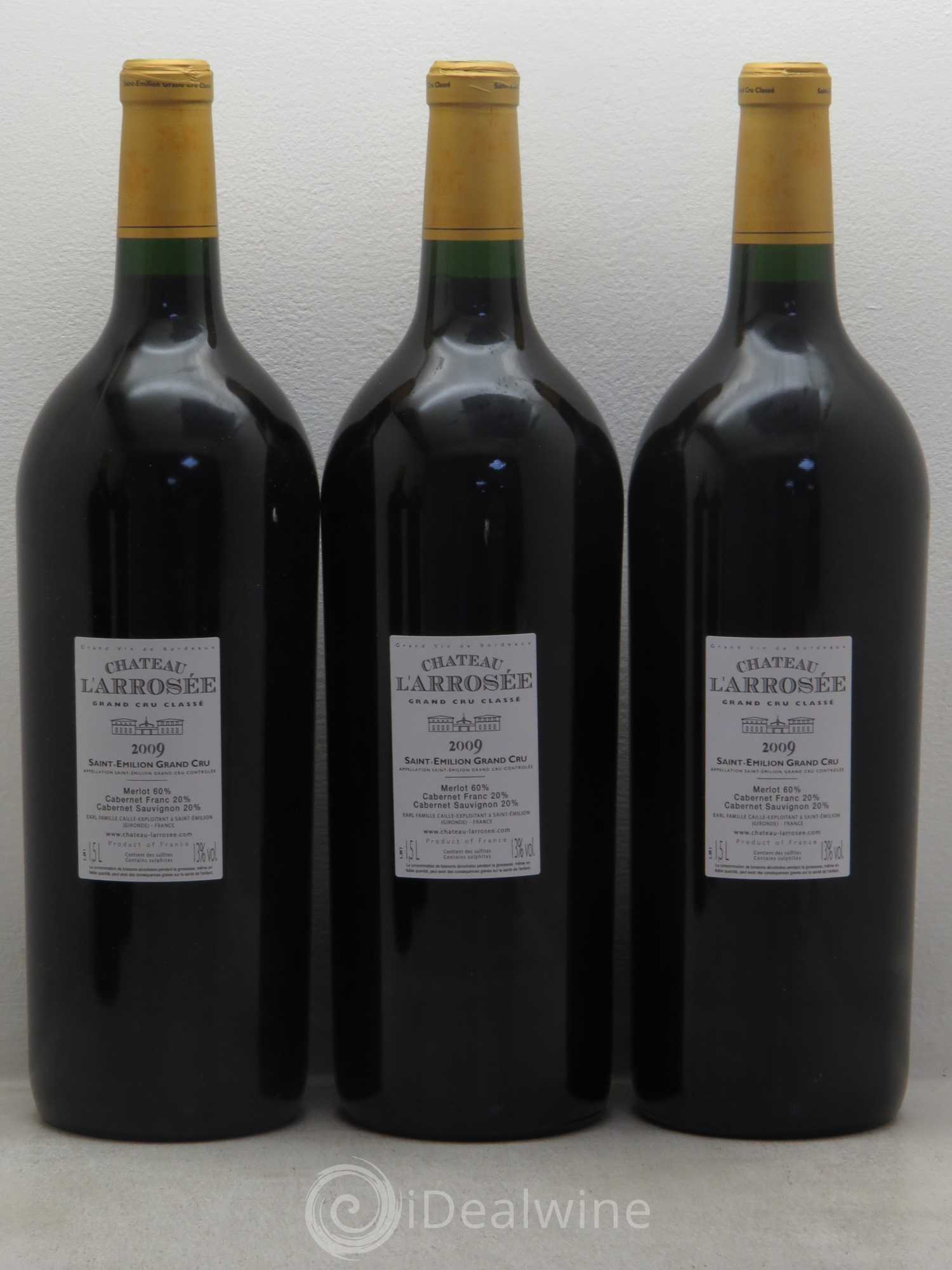 Château l' Arrosée Grand Cru Classé 2009 - Lot de 6 magnums - 2