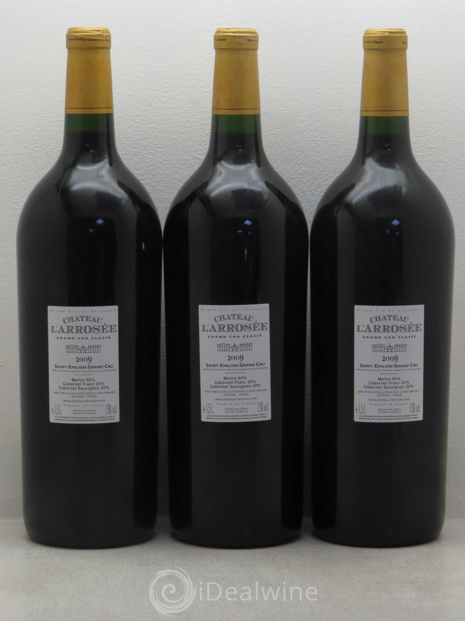 Château l' Arrosée Grand Cru Classé 2009 - Lot de 6 magnums - 4