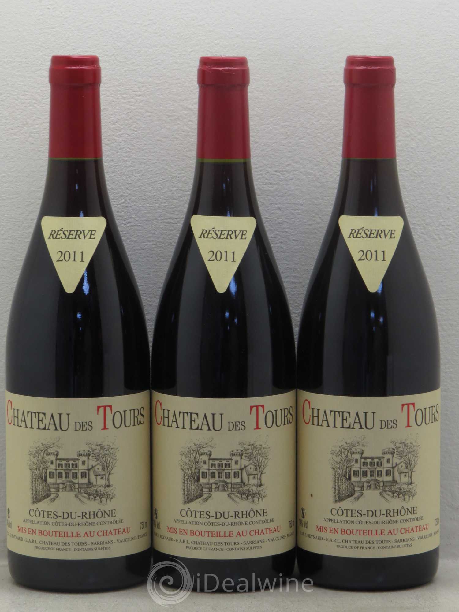 Côtes-du-Rhône Château des Tours Emmanuel Reynaud 2011 - Lot de 6 bouteilles - 2