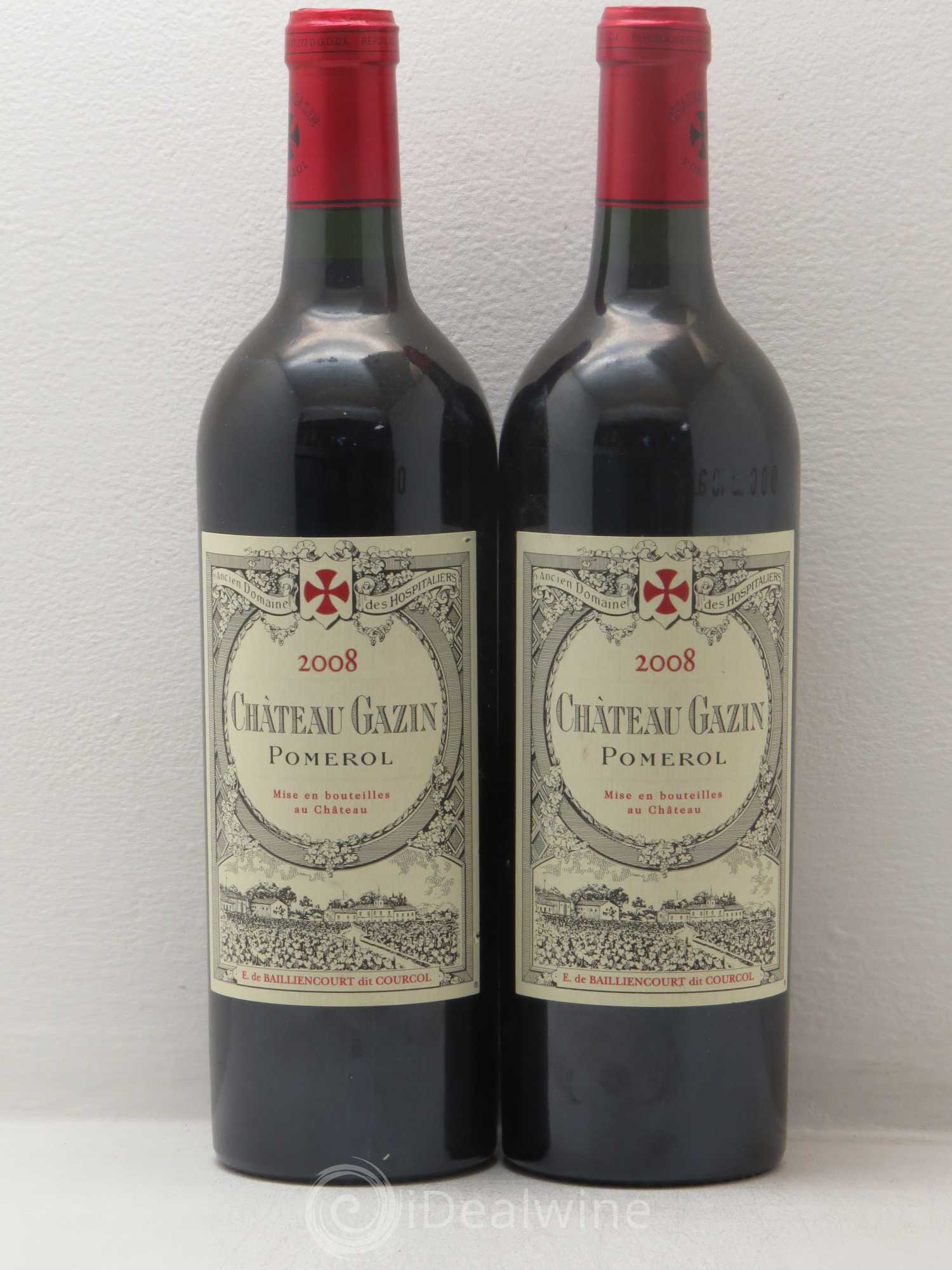 Château Gazin 2008 - Lot de 2 bouteilles - 0