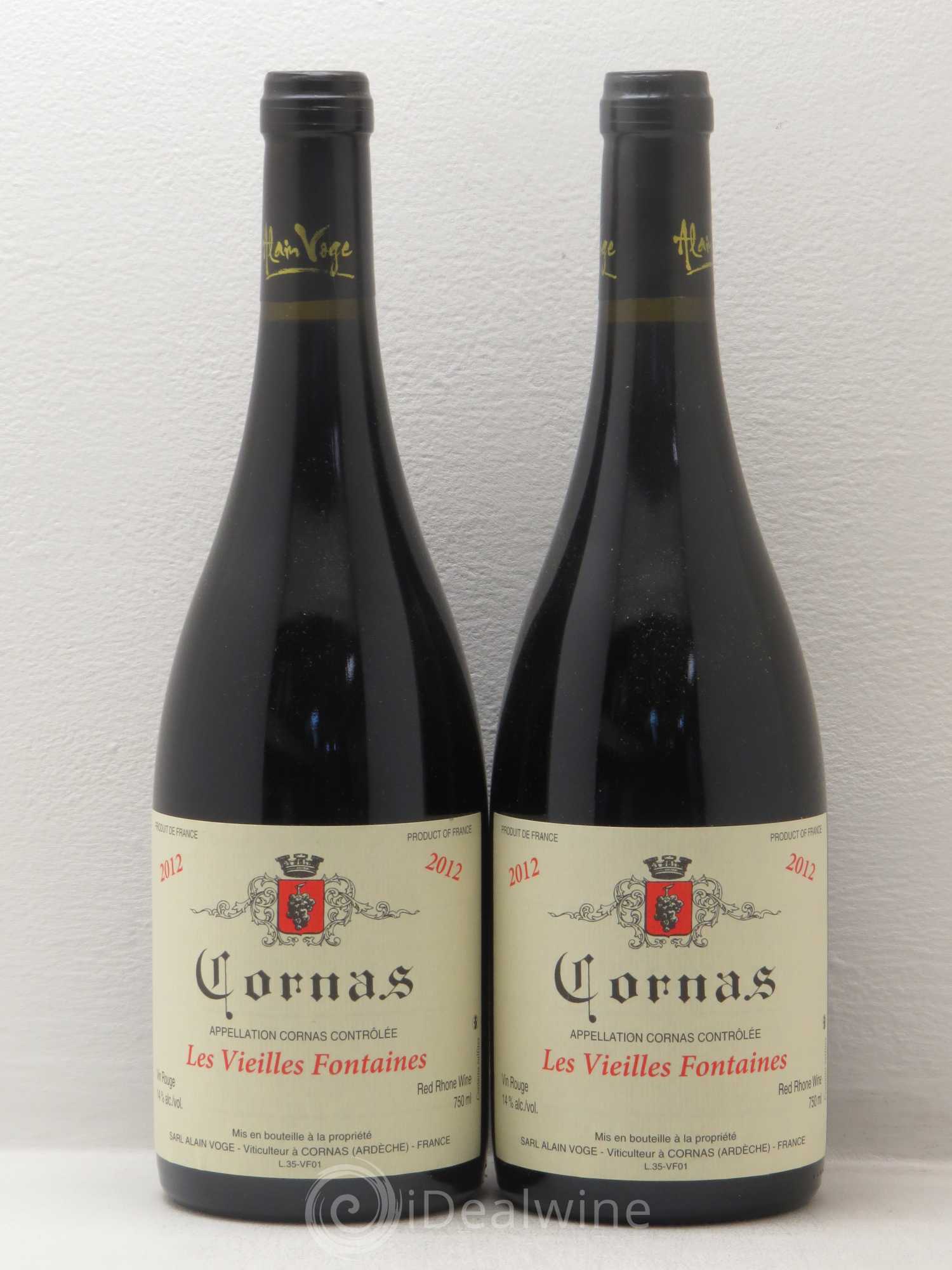 Cornas Les Vieilles Fontaines Alain Voge (Domaine) 2012 - Lot de 4 bouteilles - 2