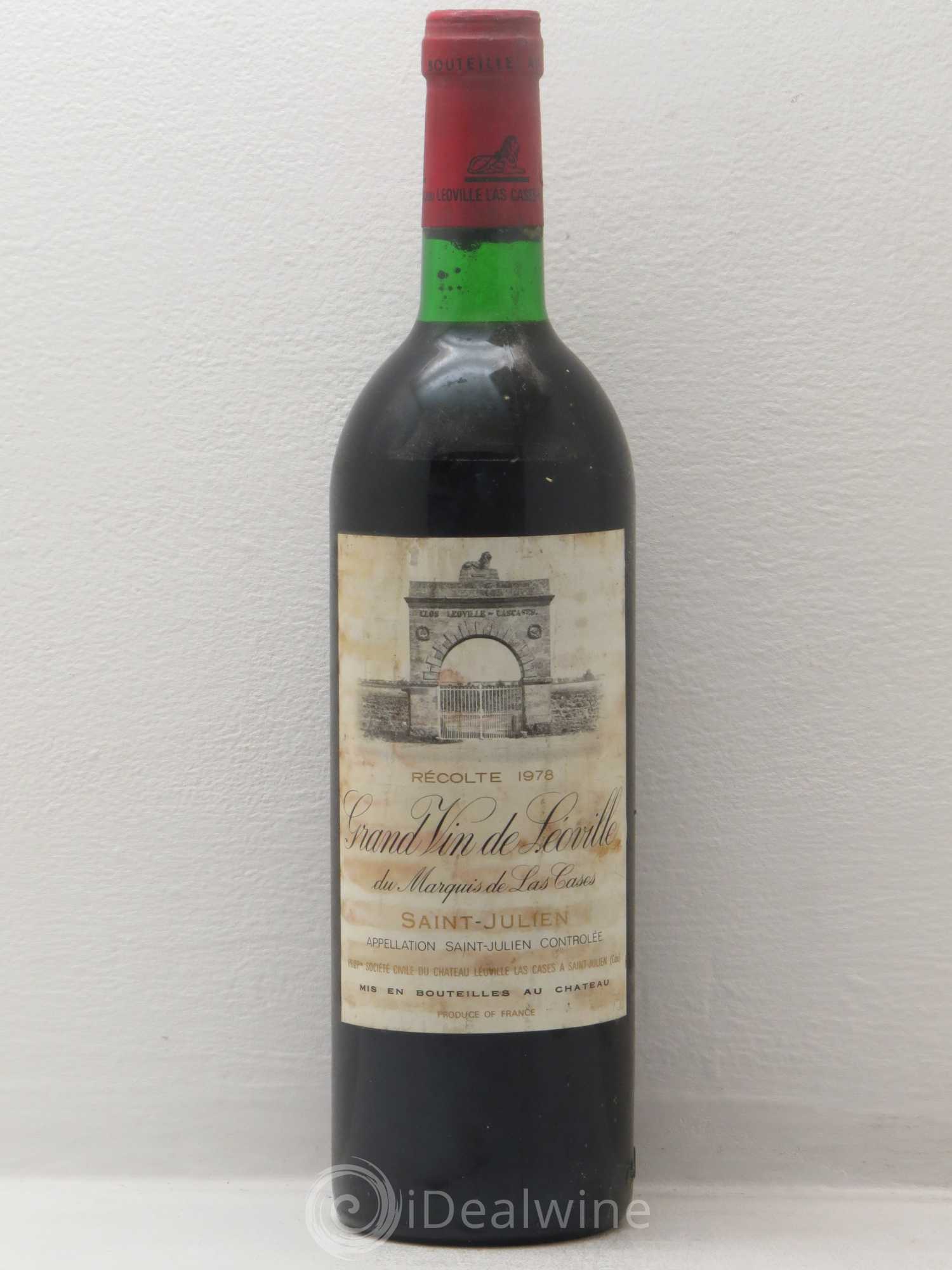 Château Léoville Las Cases 2ème Grand Cru Classé 1978 - Lot de 1 bouteille - 0