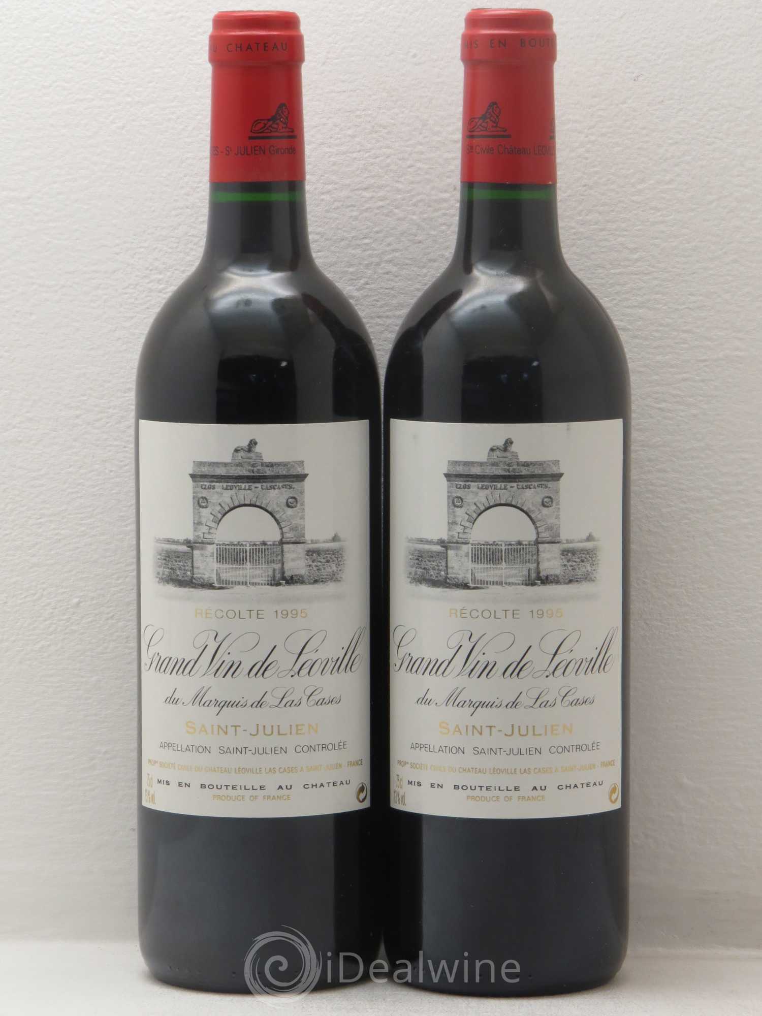 Château Léoville Las Cases 2ème Grand Cru Classé 1995 - Lot de 2 bouteilles - 0