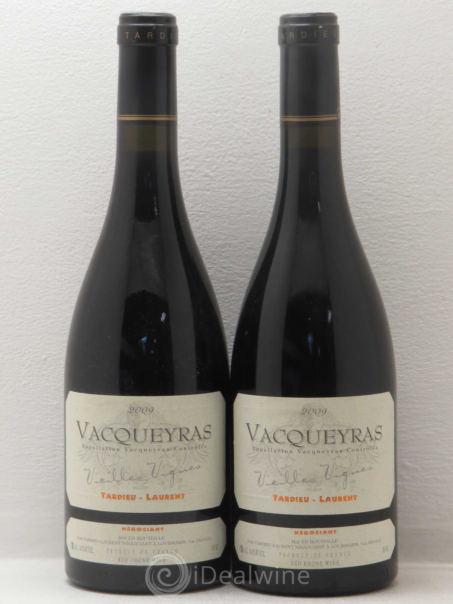 Vacqueyras Vieilles Vignes Tardieu-Laurent 2009 - Posten von 2 Flaschen - 0