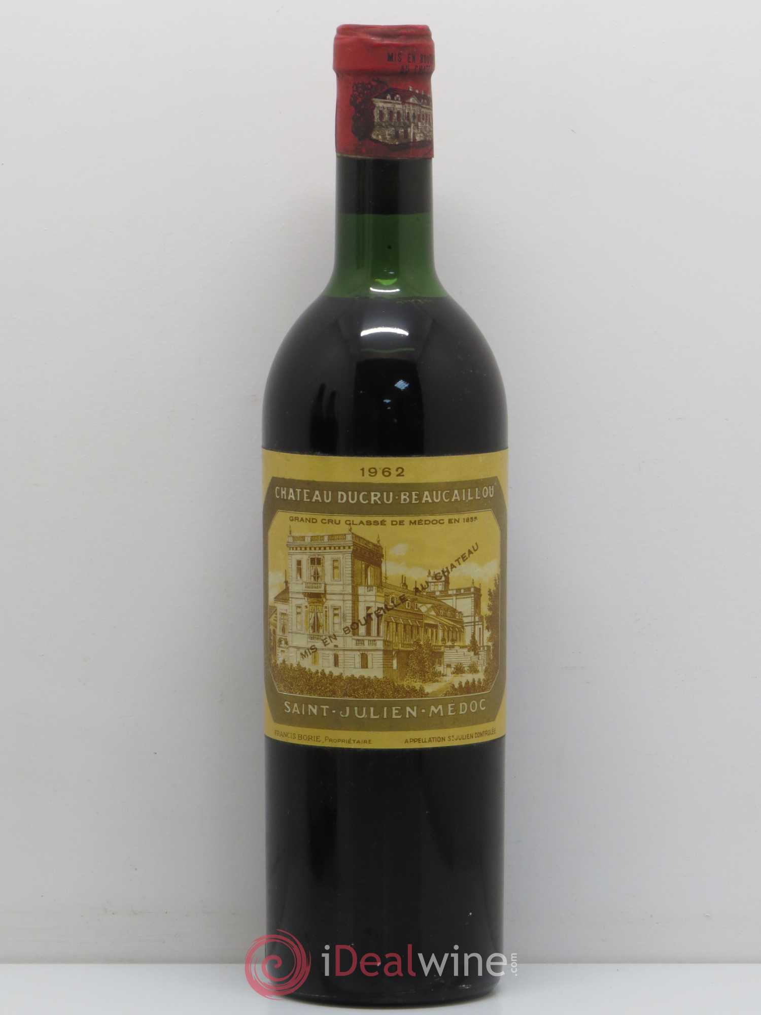 Château Ducru Beaucaillou 2ème Grand Cru Classé 1962 - Lot de 1 bouteille - 0