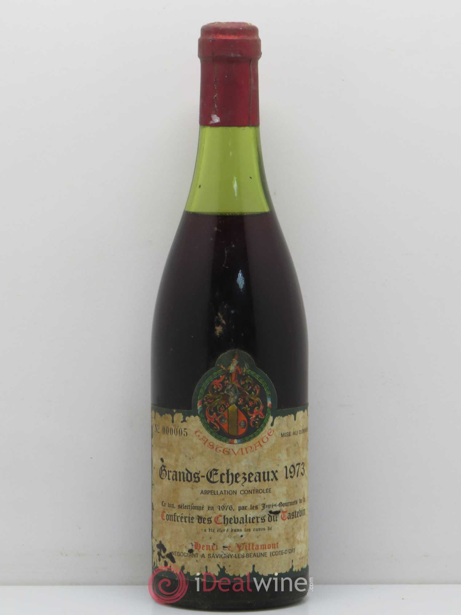 Grands-Echezeaux Grand Cru Chevaliers du Tastevin Henri de Villamont 1973 - Lot of 1 bottle - 0
