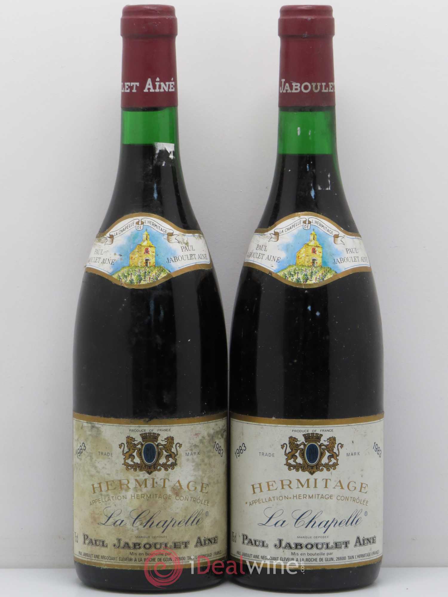 Hermitage La Chapelle Paul Jaboulet Ainé 1983 - Lot de 2 bouteilles - 0