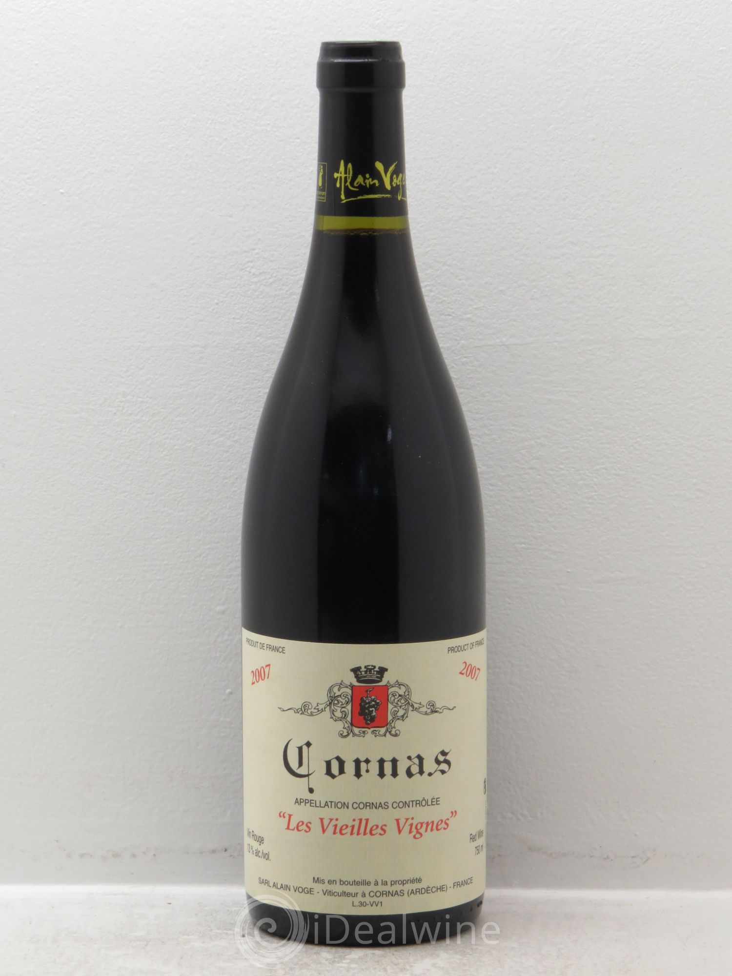 Cornas Les Vieilles Vignes Alain Voge (Domaine) 2007 - Lot de 1 bouteille - 0