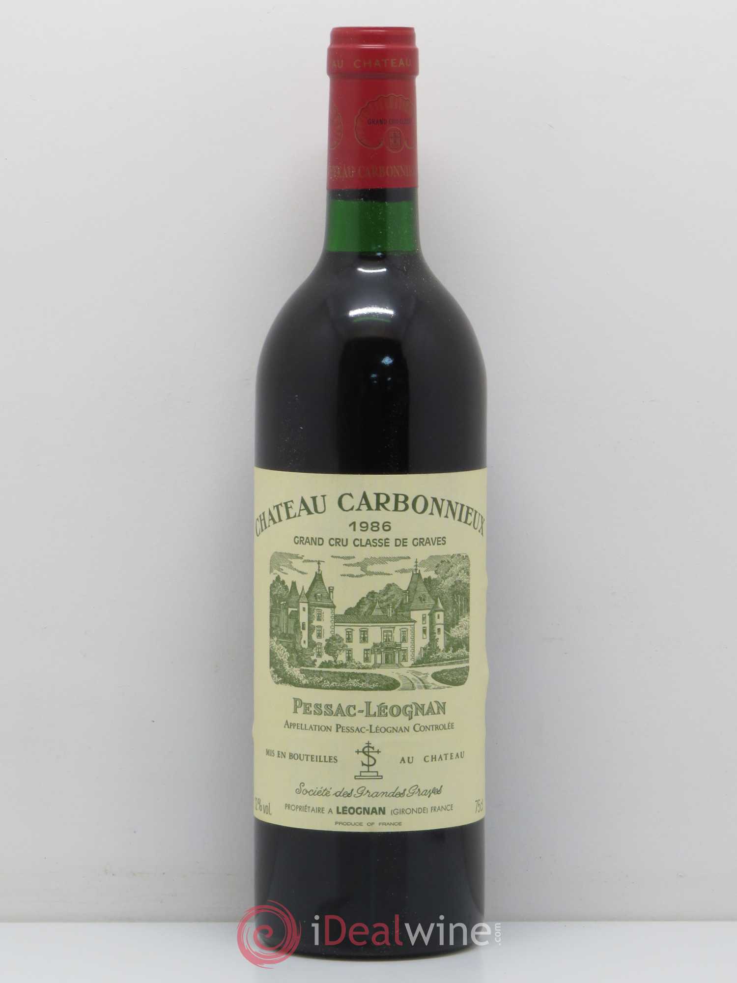 Château Carbonnieux Cru Classé de Graves 1986 - Lot de 1 bouteille - 0