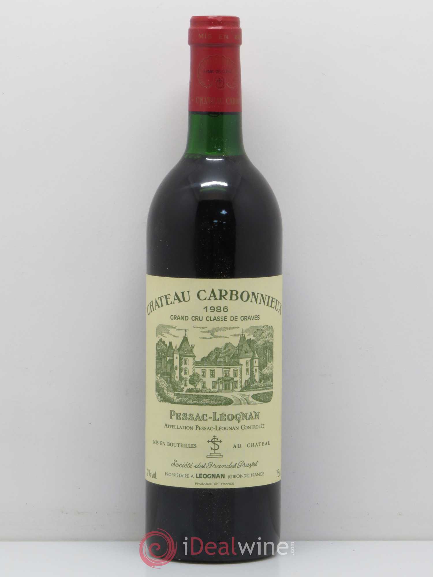 Château Carbonnieux Cru Classé de Graves 1986 - Lot de 1 bouteille - 0