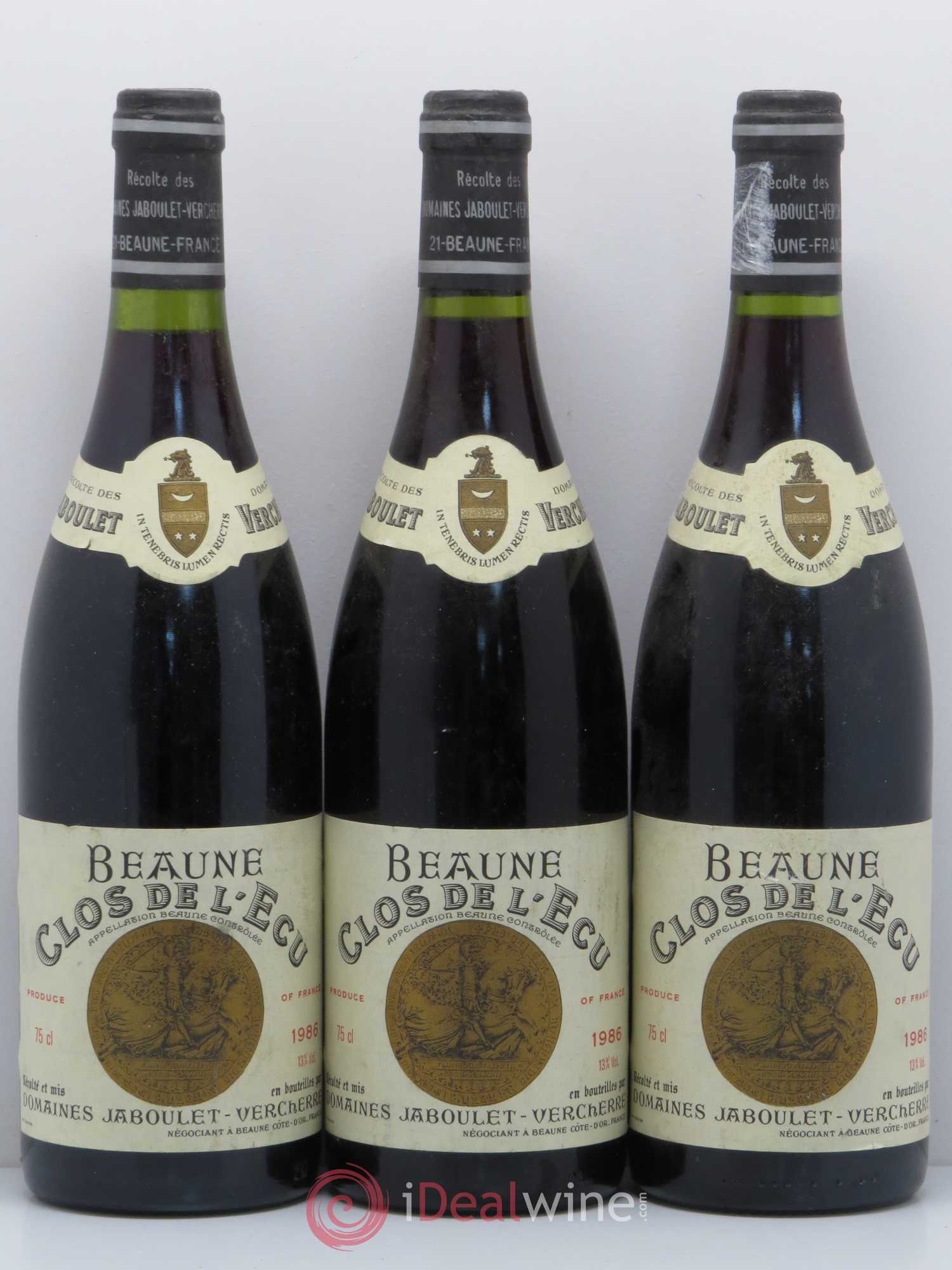 Beaune Clos de l'Ecu - Jaboulet Vercherre 1986 - Posten von 3 Flaschen - 0