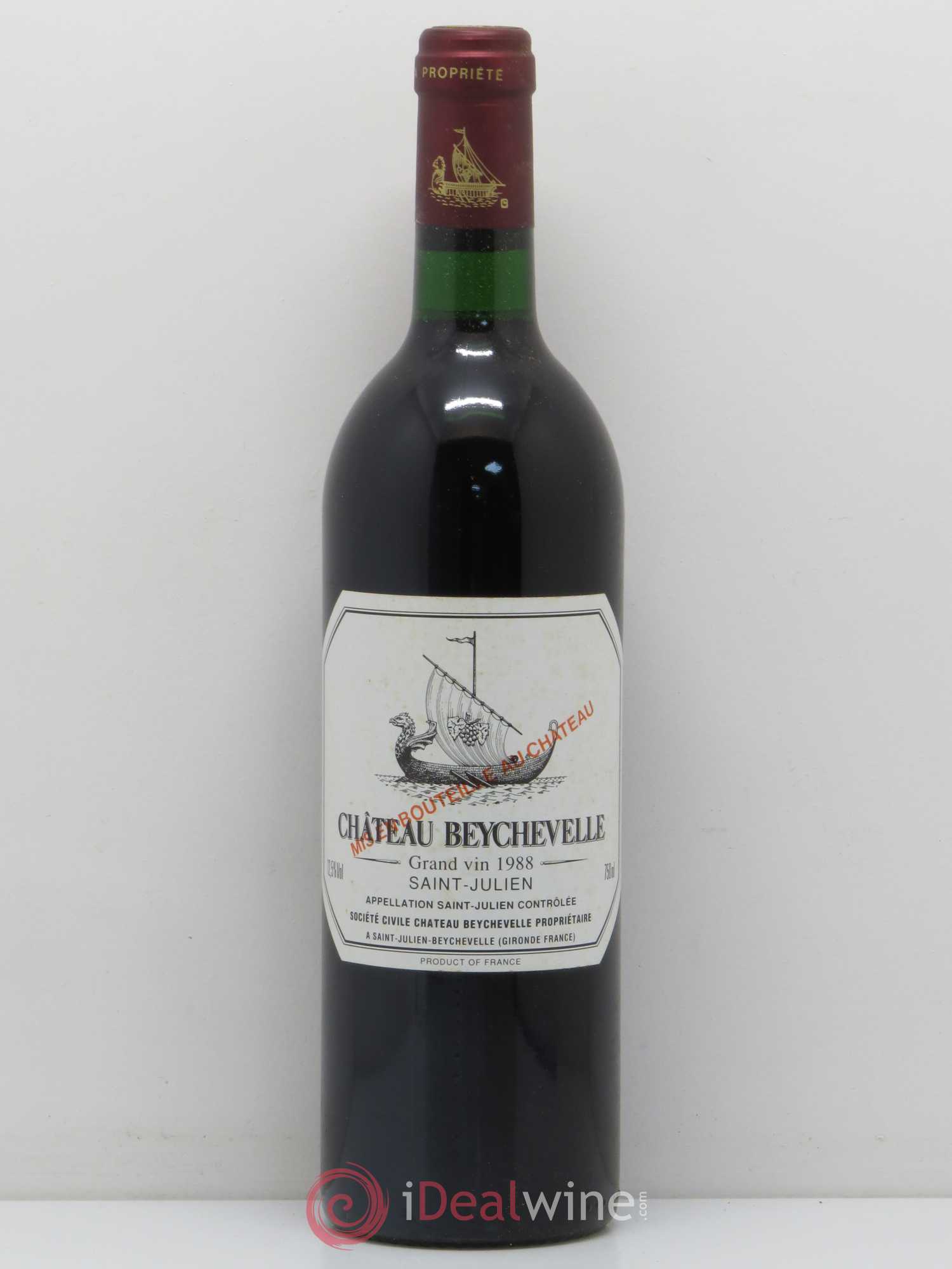 Château Beychevelle 4ème Grand Cru Classé 1988 - Lot de 1 bouteille - 0