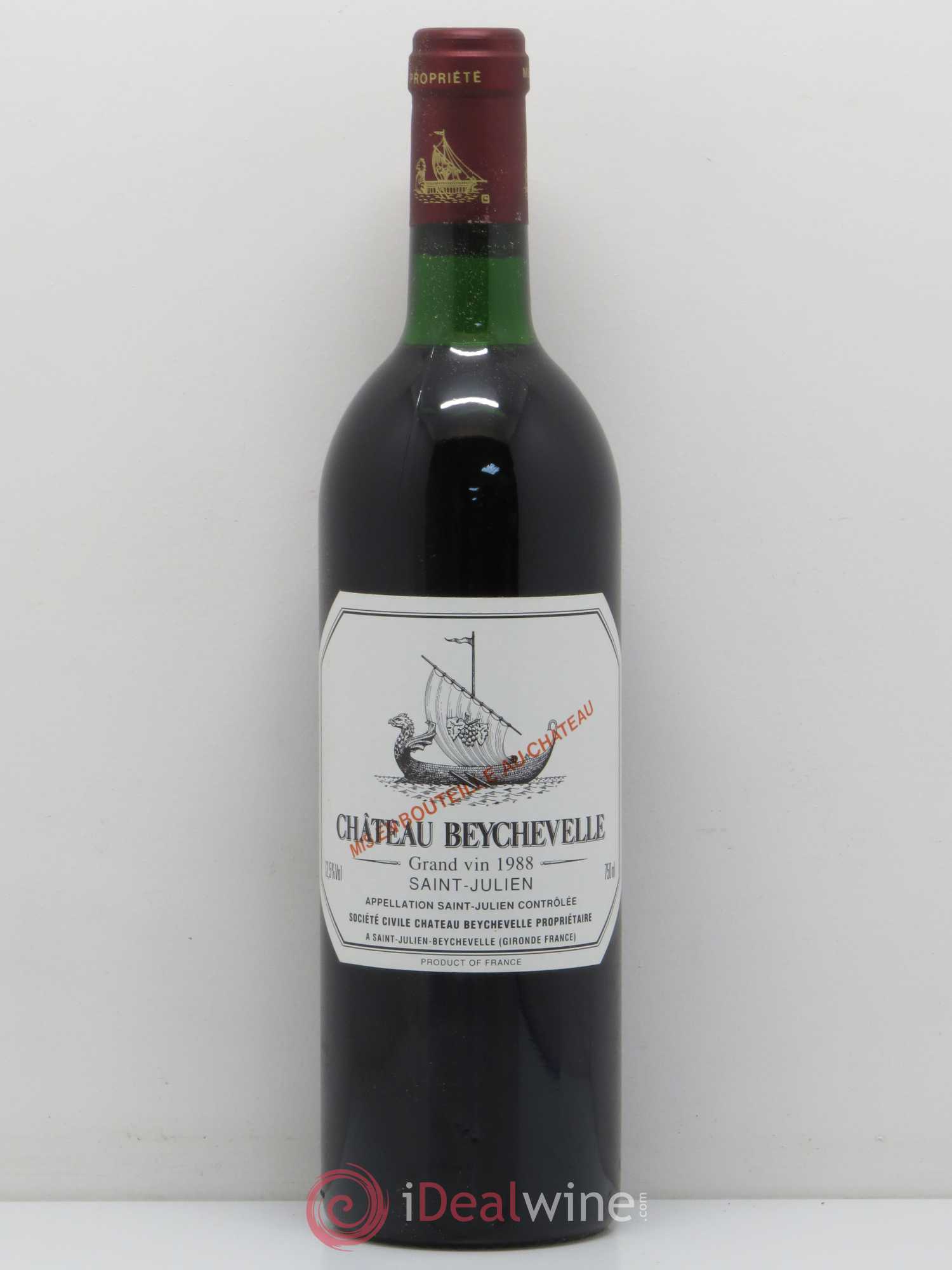 Château Beychevelle 4ème Grand Cru Classé 1988 - Lot de 1 bouteille - 0