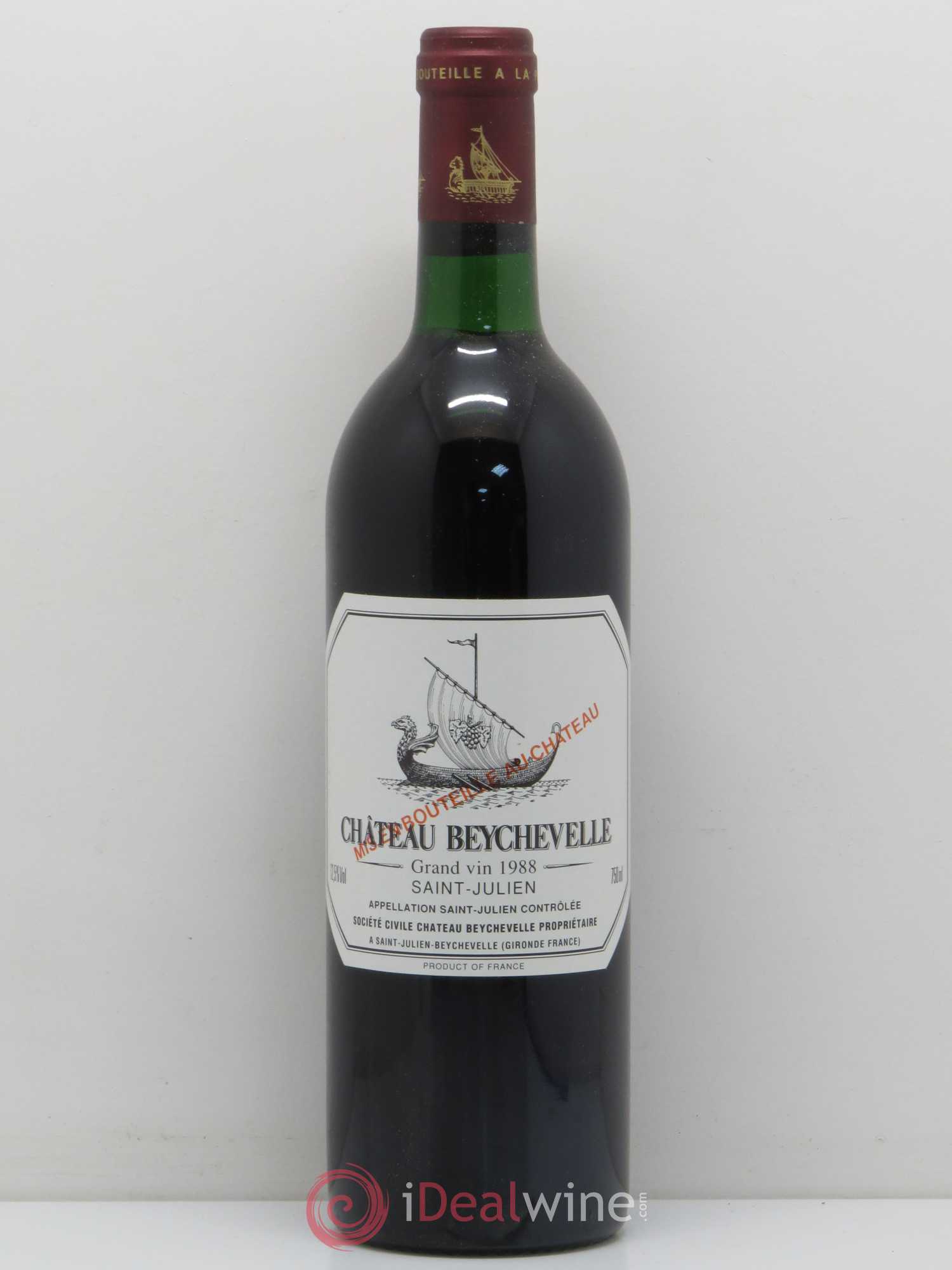 Château Beychevelle 4ème Grand Cru Classé 1988 - Lot de 1 bouteille - 0