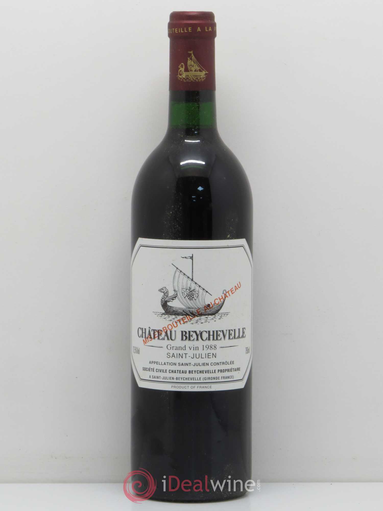 Château Beychevelle 4ème Grand Cru Classé 1988 - Lot de 1 bouteille - 0