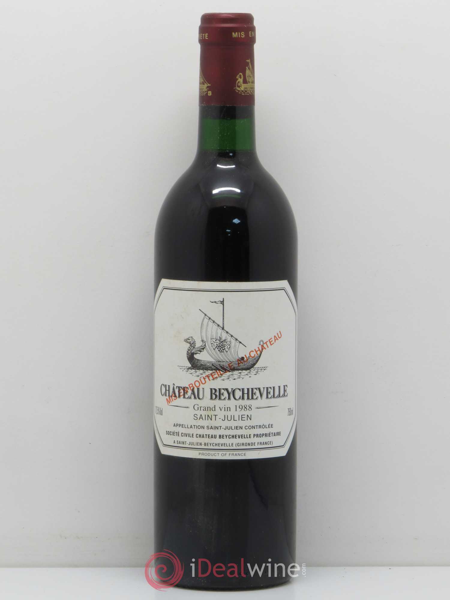 Château Beychevelle 4ème Grand Cru Classé 1988 - Lot de 1 bouteille - 0