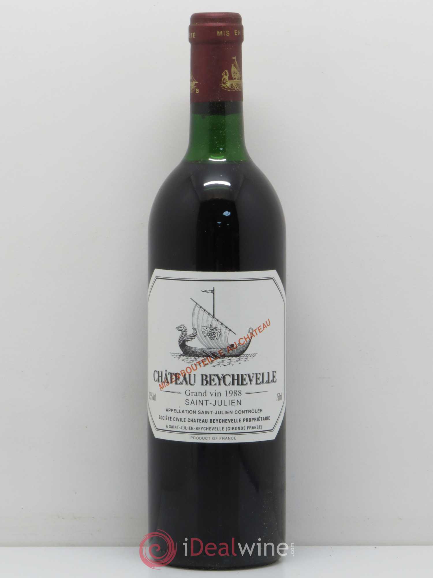 Château Beychevelle 4ème Grand Cru Classé 1988 - Lot de 1 bouteille - 0