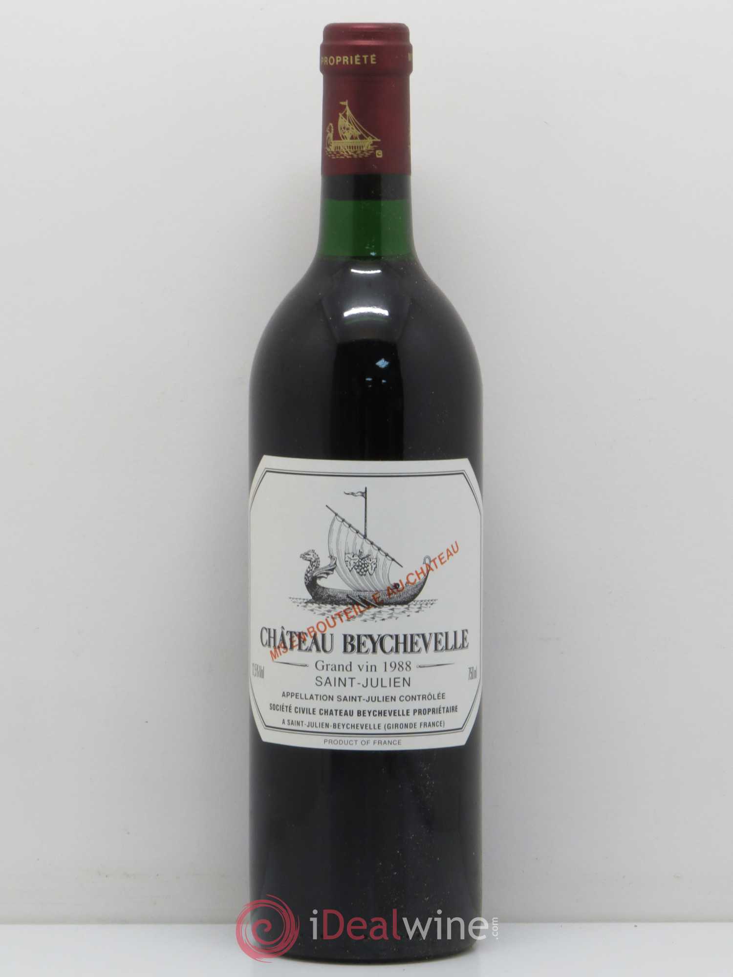 Château Beychevelle 4ème Grand Cru Classé 1988 - Lot de 1 bouteille - 0