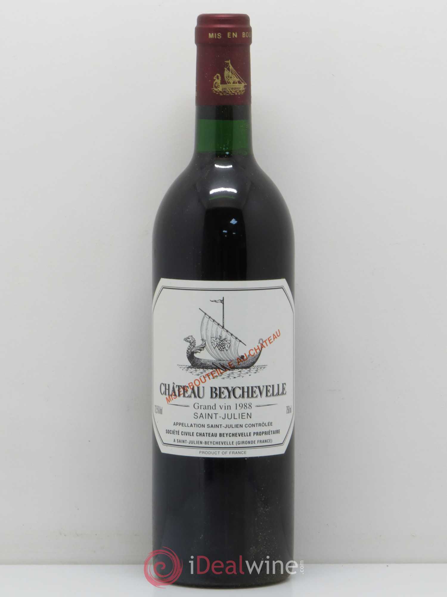 Château Beychevelle 4ème Grand Cru Classé 1988 - Lot de 1 bouteille - 0