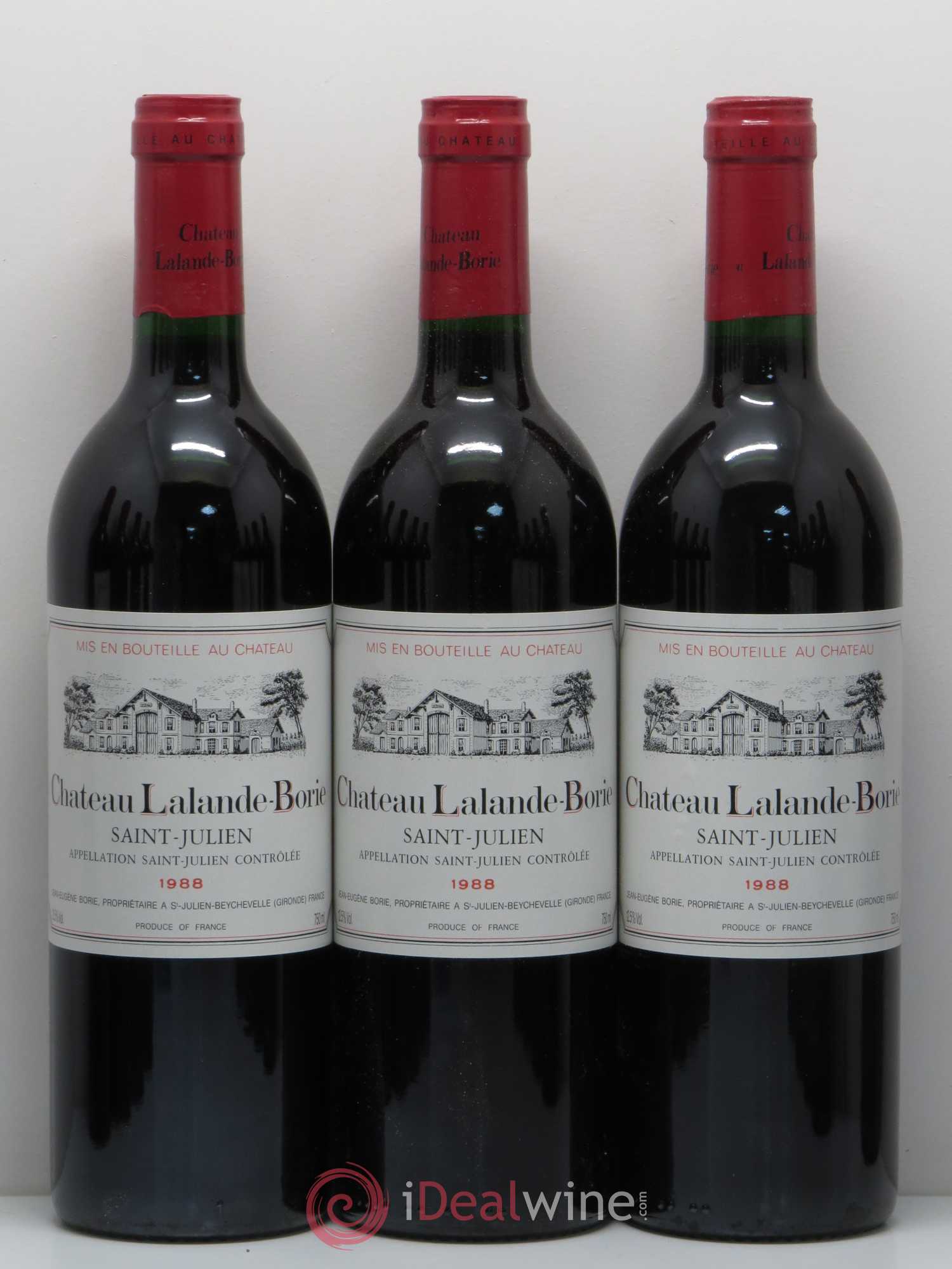 Château Lalande Borie 1988 - Lot de 12 bouteilles - 1