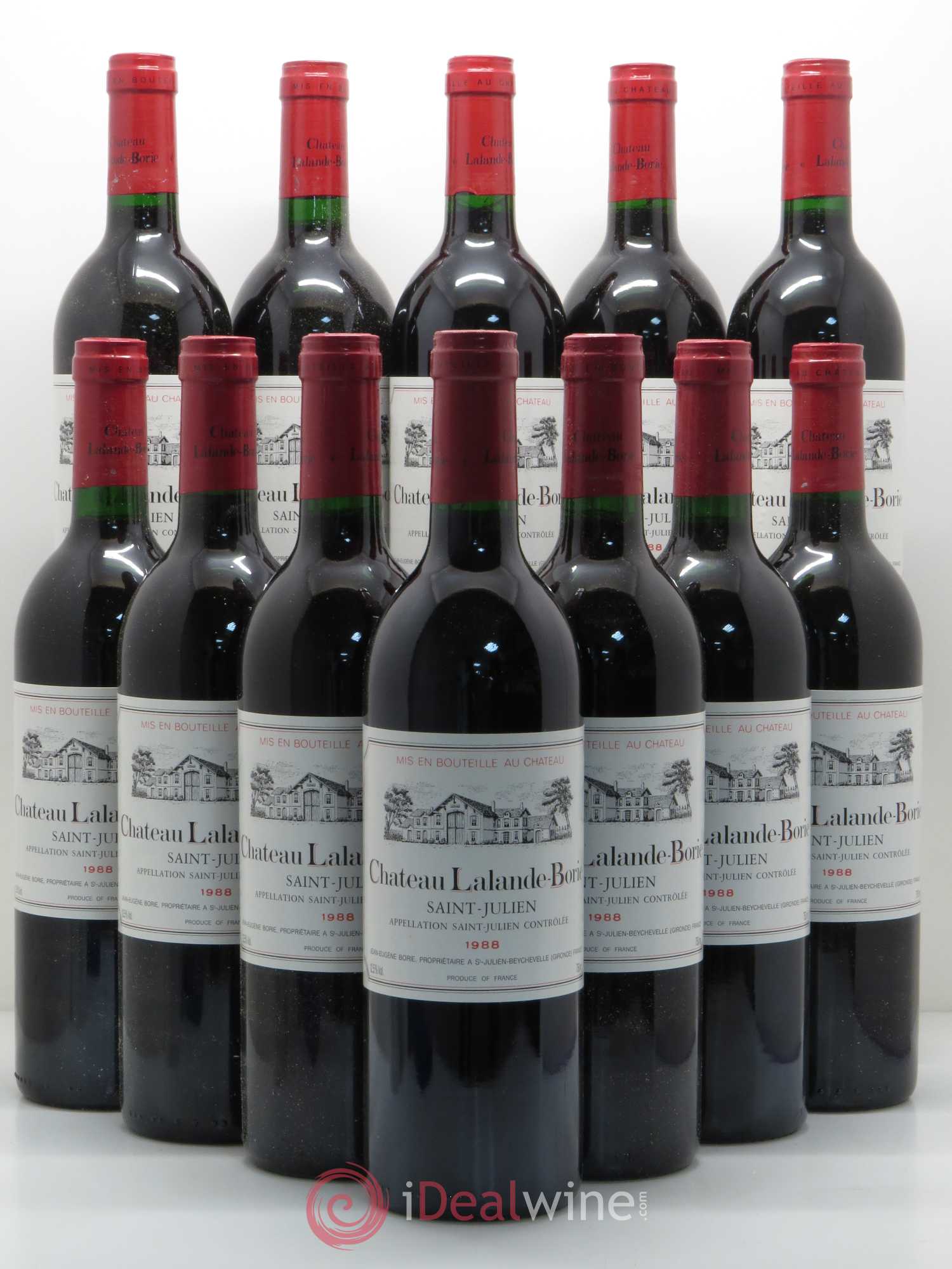 Château Lalande Borie 1988 - Lot de 12 bouteilles - 0